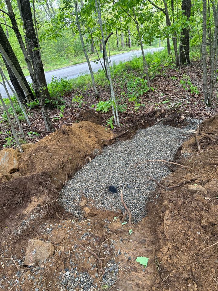 Installing a drywall for a water softener in Tolland this afternoon!