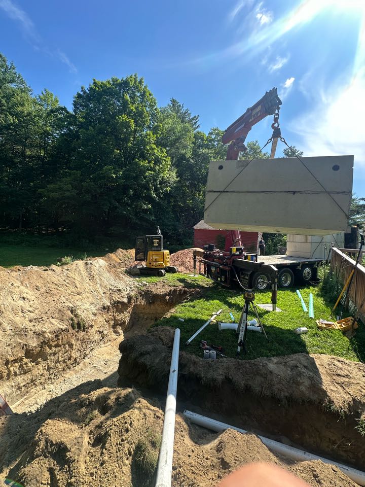 Finished up a full septic install in Stafford today!