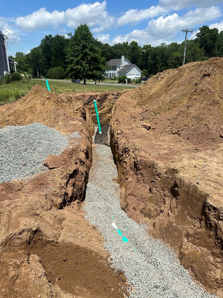 500 ft + sewer line installed for a new development!