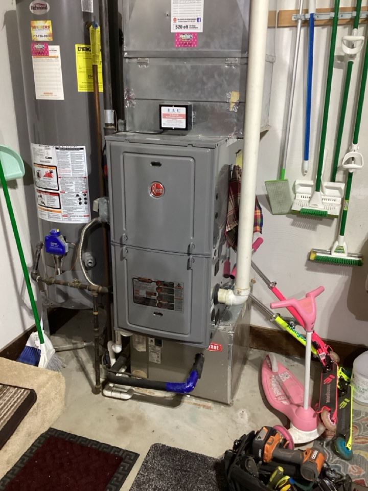 Greenwood, IN - Cleaning call. Performed maintenance on Rheem gas furnace in Greenwood, IN. Greenwood, IN - Cleaning call. Performed maintenance on Rheem gas furnace in Greenwood, IN.