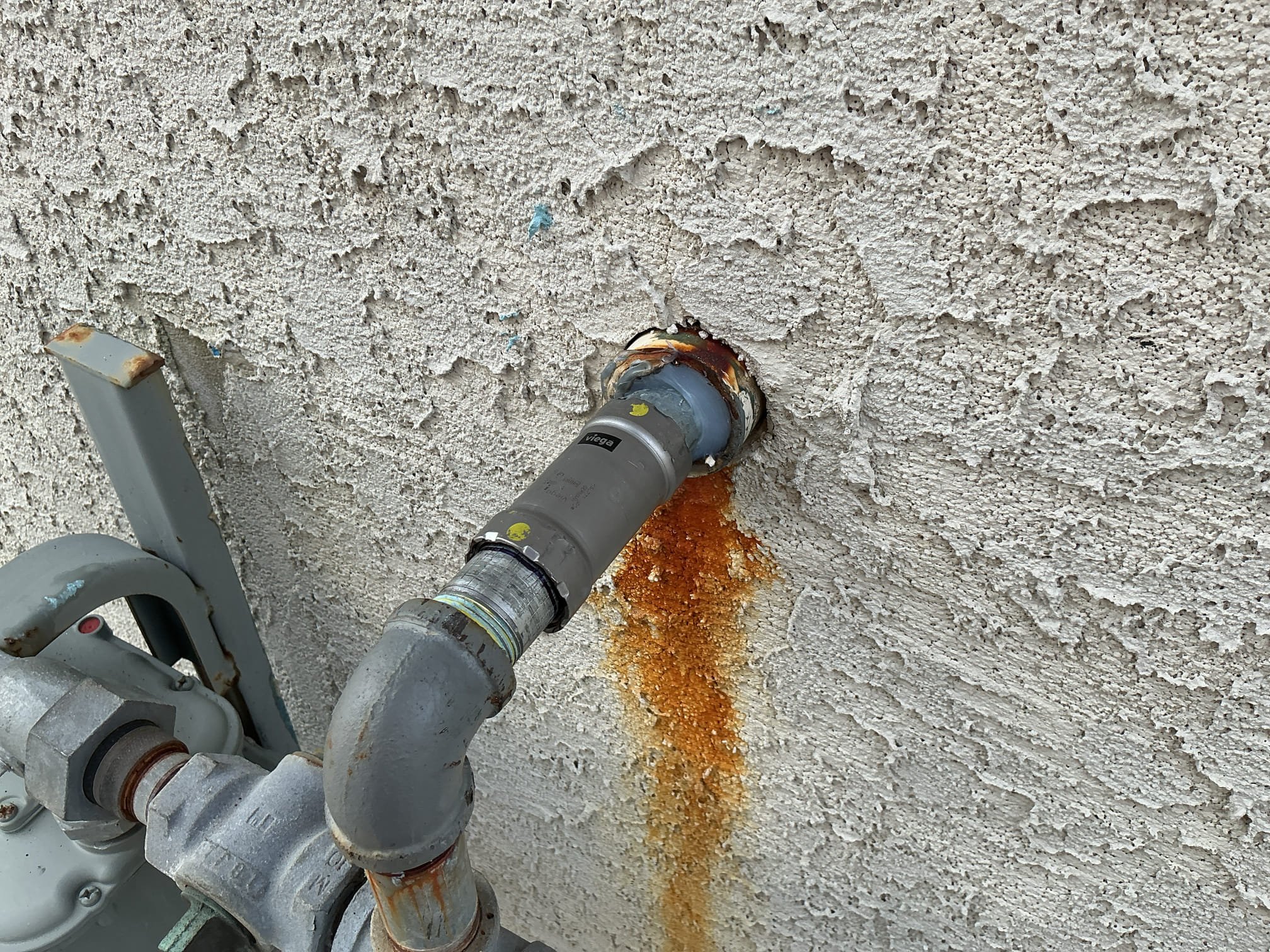 Arrived to the home, customer has stated that while they were away at their other home up north, the gas company had called stating they were going to replace the gas meter. After inspection of gas piping from the gas company, they stated a leak on the 1in piping going through the block wall into the home and have pinned the meter. I read what the gas company had stated that the piping through the block needs to be replaced. I went into the crawlspace and saw that all the gas piping appears to be in good shape, except the penetration through the block wall. I provided options to the client and they would like to go through with the work.

Cut out damaged gas piping from meter going through the home foundation.
Supplied and installed new gas piping from the meter into the home. 
Secured all my connections.
Connected the piping using mega press coupling.
Client has called the gas company to remove lock from meter.
While on site, gas company came out and removed lock from meter.
There are