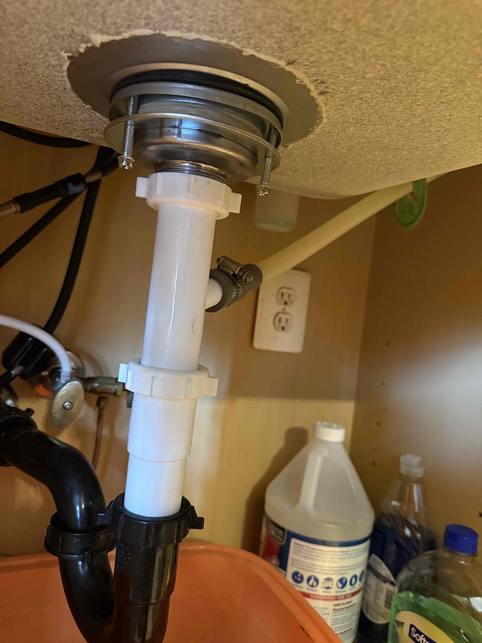 Upon arrival customer had explained that the dishwasher backed up into the sink and the sink also backed up when running believe it was the garbage disposal due to it not functioning when he moved into the house after further examination I was able to conclude that the garbage disposal was non-functioning and clogged customer wanted to remove virus disposal gave estimate to remove garbage disposal and reconnect kitchen drain line After removing garbage, disposal and kitchen, drain line, flow restored to drain customer also explained that one of his bathroom toilet was running so as part of membership, replaced flapper as courtesy all work was tested for proper function and leaks. There are no leaks found at this time and all work is functioning properly. Upon arrival customer had explained that the dishwasher backed up into the sink and the sink also backed up when running believe it was the garbage disposal due to it not functioning when he moved into the house after further examination I was able to conclude that the garbage disposal was non-functioning and clogged customer wanted to remove virus disposal gave estimate to remove garbage disposal and reconnect kitchen drain line After removing garbage, disposal and kitchen, drain line, flow restored to drain customer also explained that one of his bathroom toilet was running so as part of membership, replaced flapper as courtesy all work was tested for proper function and leaks. There are no leaks found at this time and all work is functioning properly.