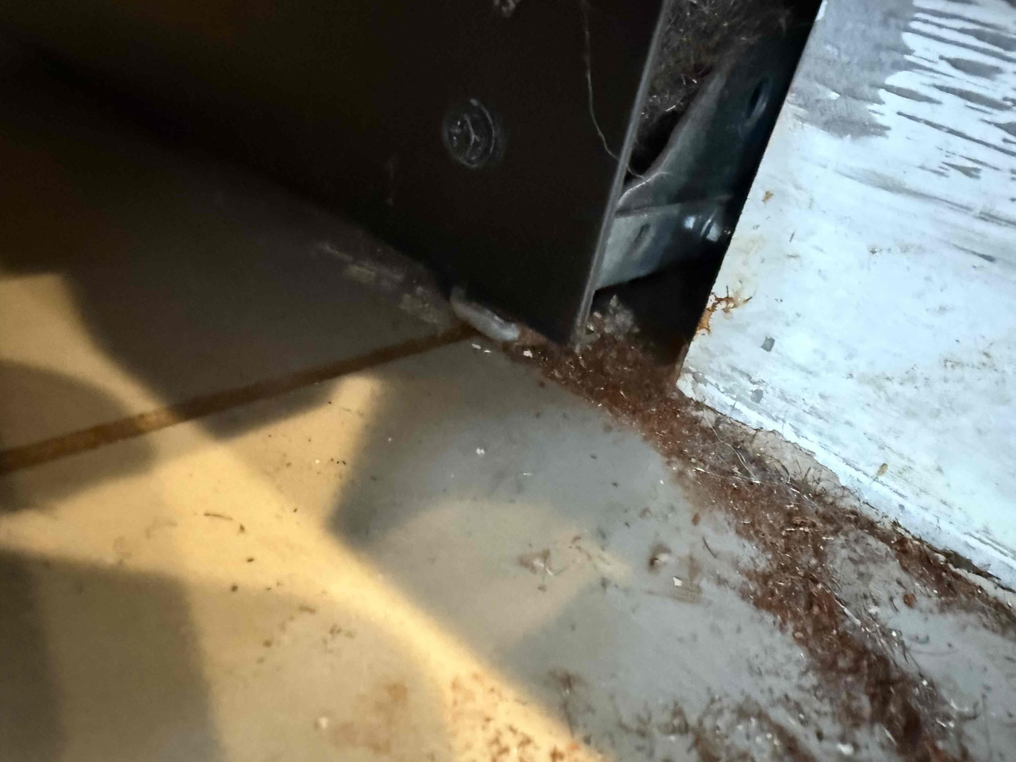 Arrived on site customer stated that they have a leak underneath the kitchen sink and the back deck is always wet and they hear water running when the toilet is flushed. Upon inspection of the kitchen sink found that there appears to be no leaks on the kitchen sink itself ran faucet, filled up sink, turned valves on and off, sprayed all cracks and crevices, checked all compression connections and found nothing. There was a spot underneath the sink but it was wet and stick like something had leaked like some sort of cleaner but customer stated that they don’t keep anything under there. Ran dishwasher and checked dishwasher connection found nothing leak on that. Did notice a water stain on the side of the cabinet where the dishwasher was located and also found a spot by the corner of the door that was moist and had a small wet spot underneath it. It appears that a leak may be coming from the dishwasher seal and over time the cabinet absorbed the water. Recommend having an appliance compa