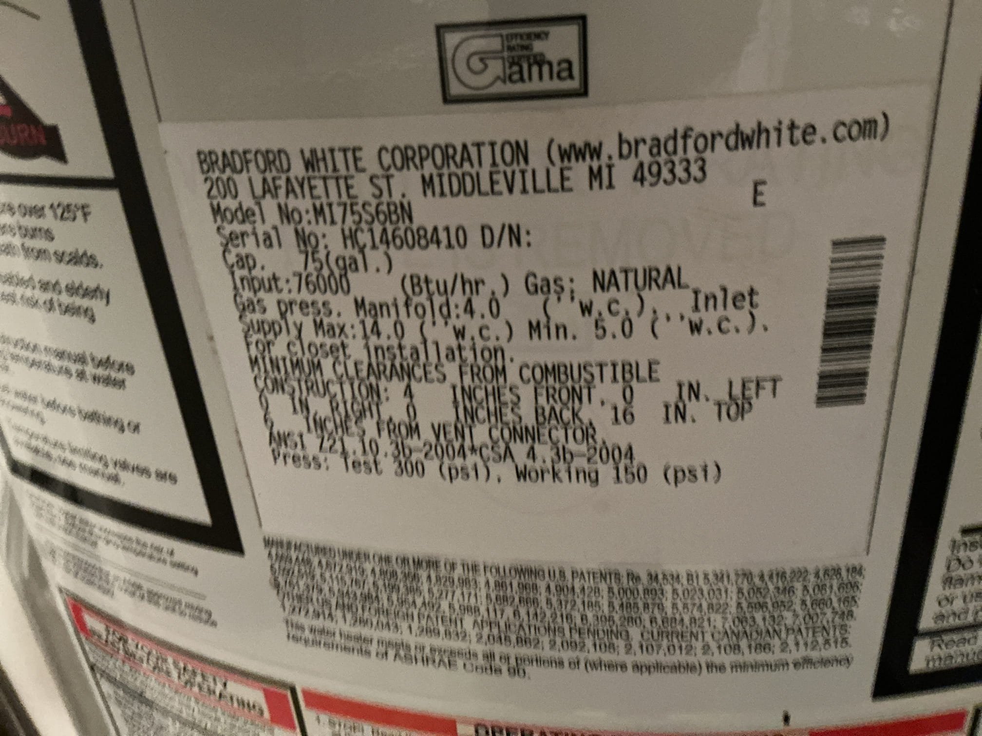 Arrived to the home, customer had renovtheir master bathroom two years ago and had an Amazon shower tower installed. Only till recently have they had issues with running out of hot water. I am familiar with these shower systems, most are not American made and have no flow restrictions. By plumbing code, no fixture in a home can not exceed 2.5 gallons per minute. This system provides water at whatever the homes pressure is. Client had stated that it worked fine since the install by only recently have they experienced issues with running out of hot water. I next made it to the water heater, I discovered that the existing 75 gallon water heater is 14yrs old, has signs of wear and tear and rust on the jacket of the tank as well. I also discovered that the gas valve is cranked up to its hottest setting and the hot side pipe is not very hot. To be proactive, I advised to the client that replacement of the water heater is recommended due to its age, also that this issue just started happening