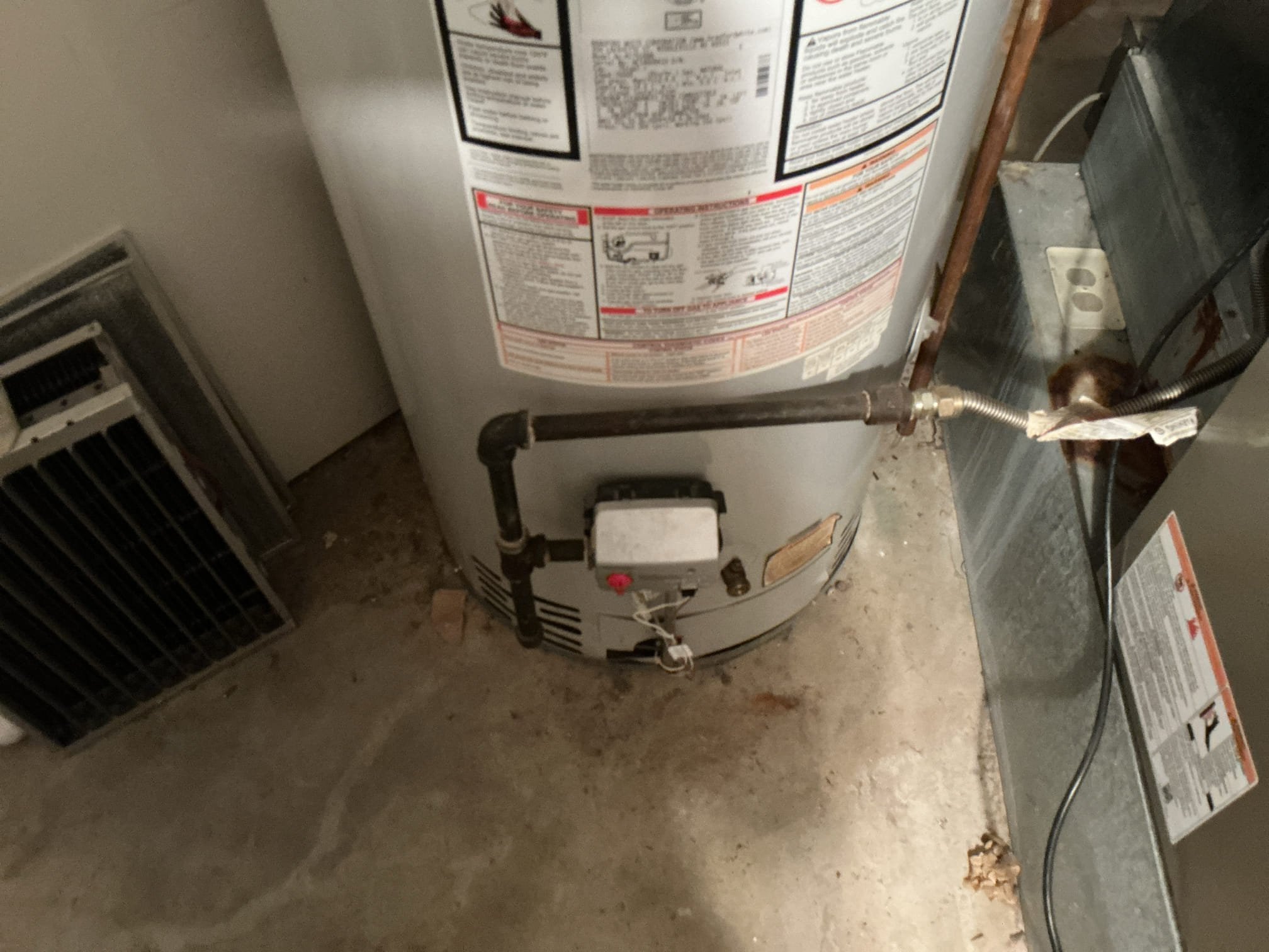 Arrived to the home, customer had renovtheir master bathroom two years ago and had an Amazon shower tower installed. Only till recently have they had issues with running out of hot water. I am familiar with these shower systems, most are not American made and have no flow restrictions. By plumbing code, no fixture in a home can not exceed 2.5 gallons per minute. This system provides water at whatever the homes pressure is. Client had stated that it worked fine since the install by only recently have they experienced issues with running out of hot water. I next made it to the water heater, I discovered that the existing 75 gallon water heater is 14yrs old, has signs of wear and tear and rust on the jacket of the tank as well. I also discovered that the gas valve is cranked up to its hottest setting and the hot side pipe is not very hot. To be proactive, I advised to the client that replacement of the water heater is recommended due to its age, also that this issue just started happening