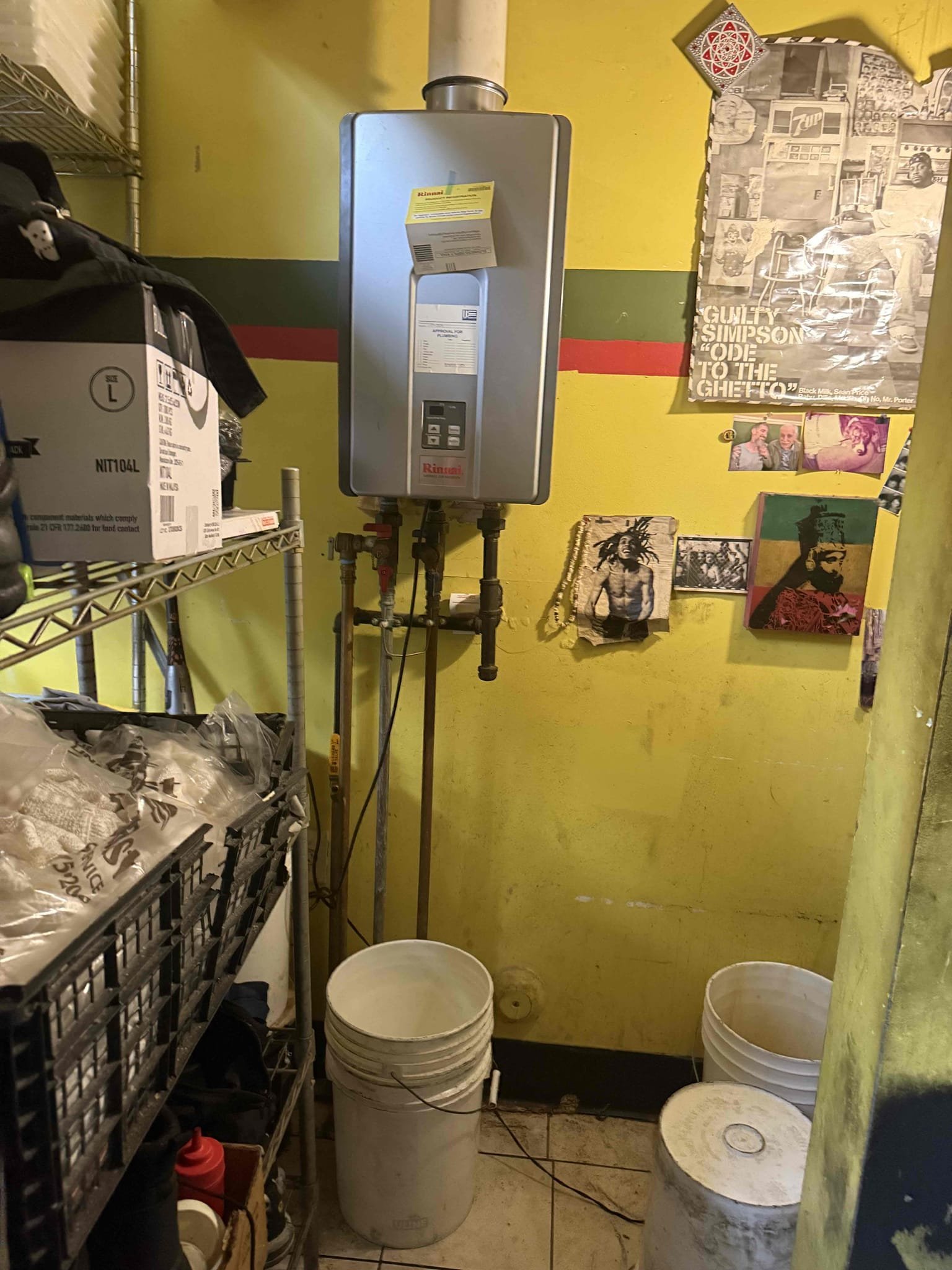 Arrived on site customer stated that they have leaking tankless. Upon inspection found that the tankless is leaking from the heat exchangers. Gave options on replacement on the heat exchanger and replacment of the tankless, customer needs to speak with landlord and business partner before making a decision. Collected visual diagnostic fee.  Arrived on site customer stated that they have leaking tankless. Upon inspection found that the tankless is leaking from the heat exchangers. Gave options on replacement on the heat exchanger and replacment of the tankless, customer needs to speak with landlord and business partner before making a decision. Collected visual diagnostic fee.