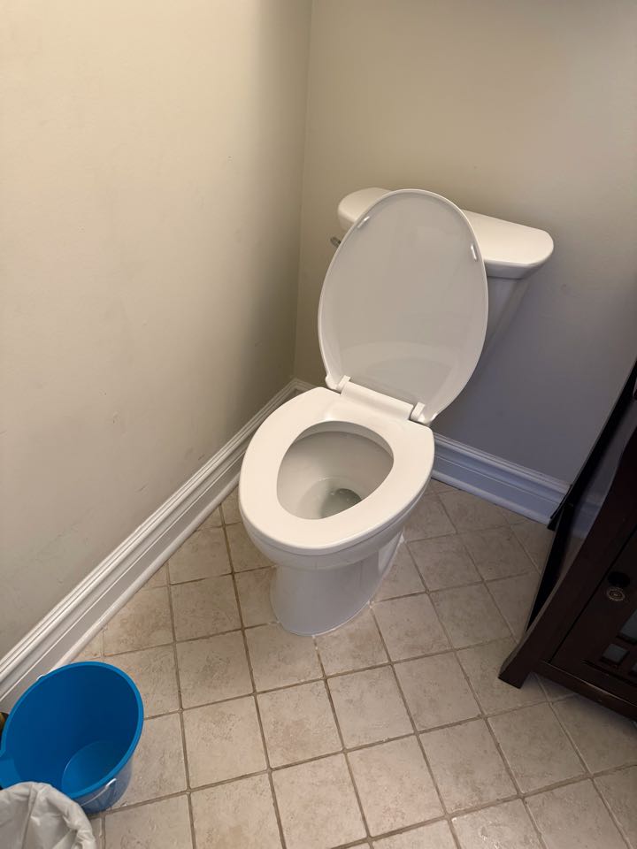 Installed toilet 