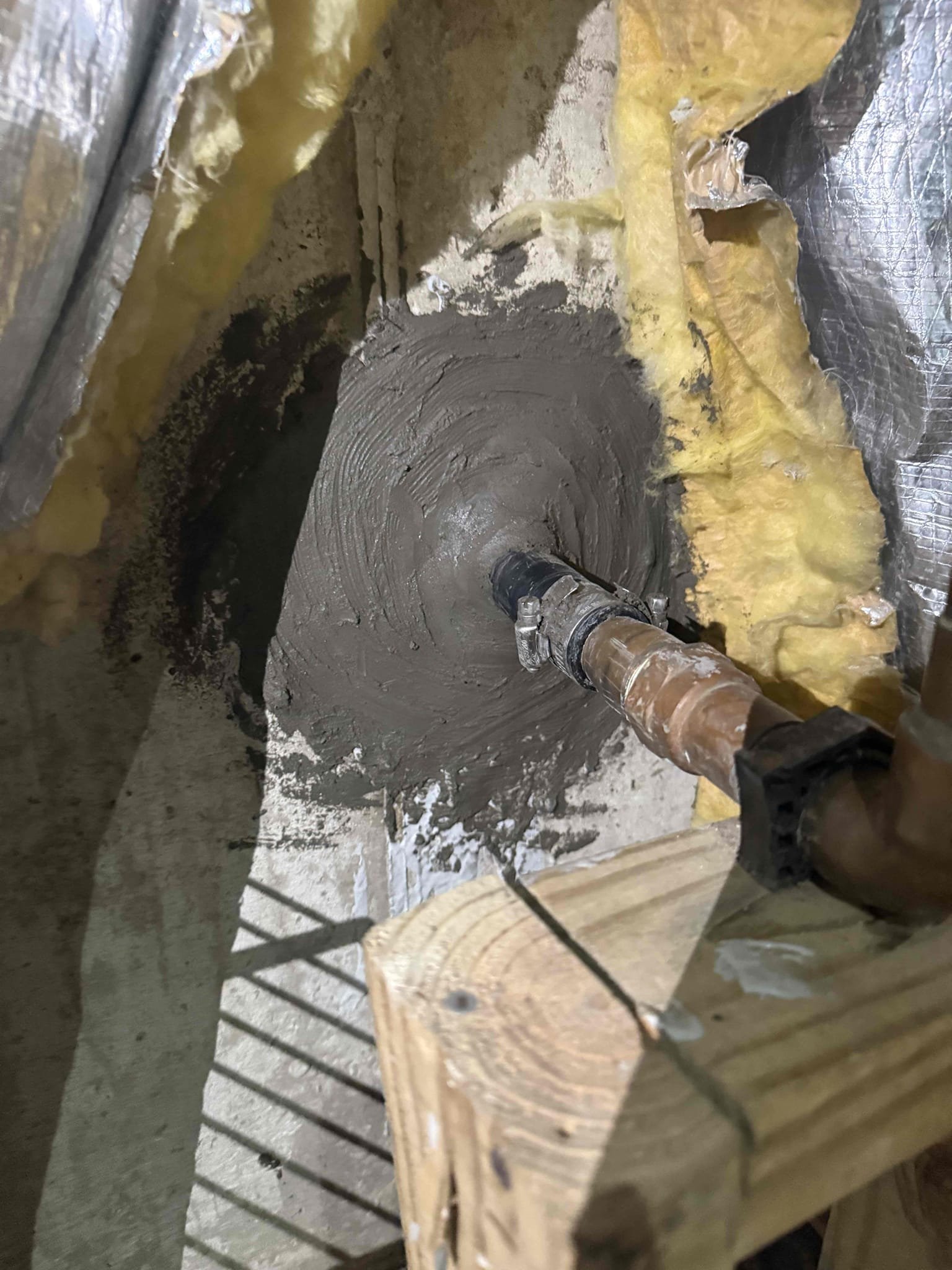 Arrived on site customer stated that when it rained heavily that they were getting ground water into the basement. To resolve the issue we resealed around the sleeved pipe and installed more silicone in the sleeve. Unable to test work at this time. Told customer next time we get rain to double check to make sure no more ground water is getting in the home if it is we will return to dig up water line and reseal around piping outside of the home. Arrived on site customer stated that when it rained heavily that they were getting ground water into the basement. To resolve the issue we resealed around the sleeved pipe and installed more silicone in the sleeve. Unable to test work at this time. Told customer next time we get rain to double check to make sure no more ground water is getting in the home if it is we will return to dig up water line and reseal around piping outside of the home.