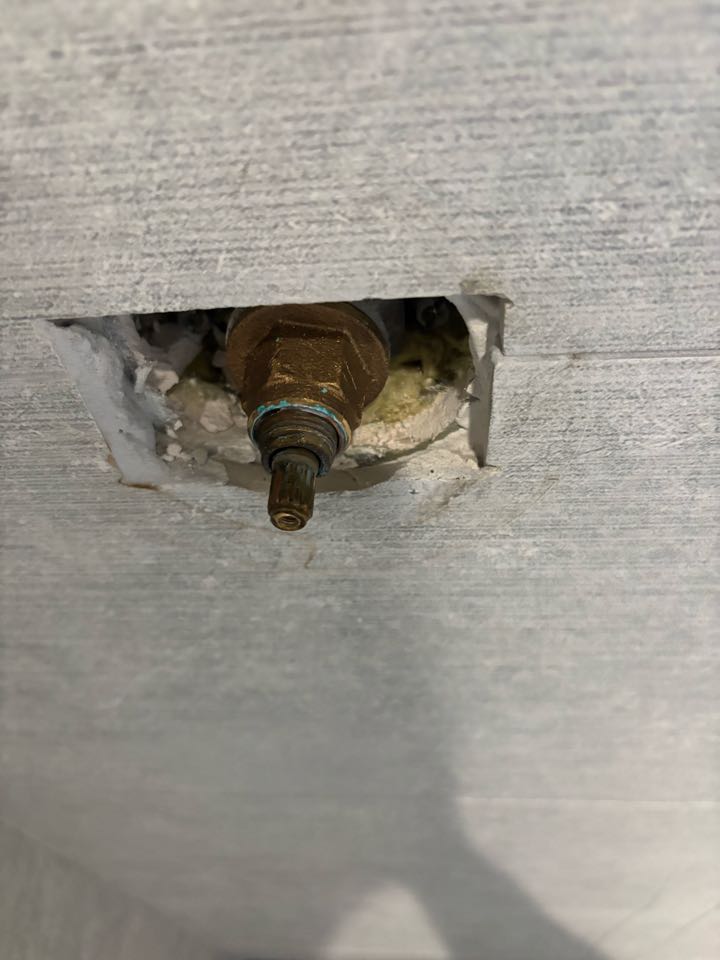 Tightened packing nut to fix leak on shower cartridge. Long Branch, NJ 07740