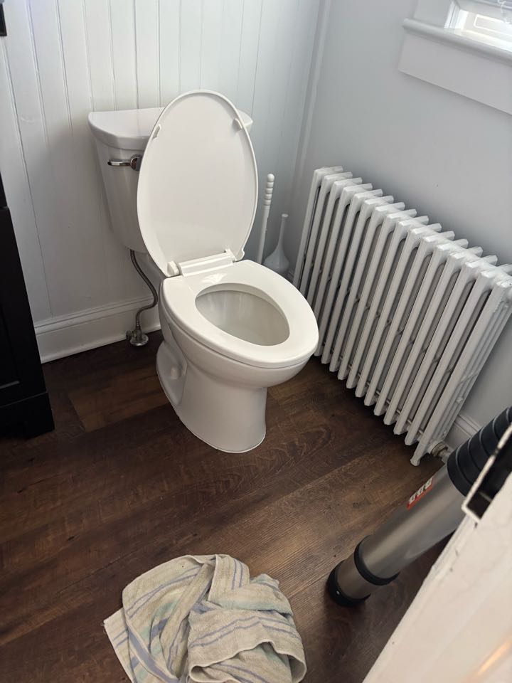 Pulled and reset toilet to fix leak. Long Branch, NJ 07740