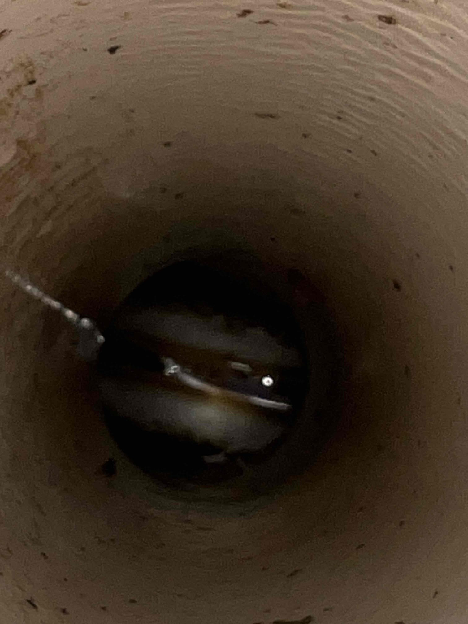 Arrived on site to a main line clog. Client stated when she runs water in the home it backs up out of the shower. Upon opening the clean out outside I found that it was full of water. Client has another clean out closer to the street that was also full of water. Snaked from the clean out closer to the street and found roots on the cable. Once the main was cleared of water I put a camera down the line and found root penetration in 3 different spots. The furthest root penetration being 25 ft out from the clean out towards the street. Told client to call town to see if it was on the towns side if not to call us back to give accurate quote for repair. Arrived on site to a main line clog. Client stated when she runs water in the home it backs up out of the shower. Upon opening the clean out outside I found that it was full of water. Client has another clean out closer to the street that was also full of water. Snaked from the clean out closer to the street and found roots on the cable. Once the main was cleared of water I put a camera down the line and found root penetration in 3 different spots. The furthest root penetration being 25 ft out from the clean out towards the street. Told client to call town to see if it was on the towns side if not to call us back to give accurate quote for repair.