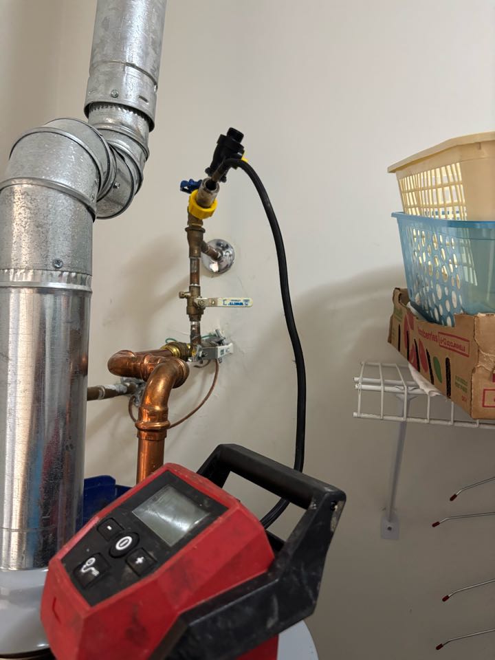 Blew out hose bib to winterize. Brick Township, NJ 08724