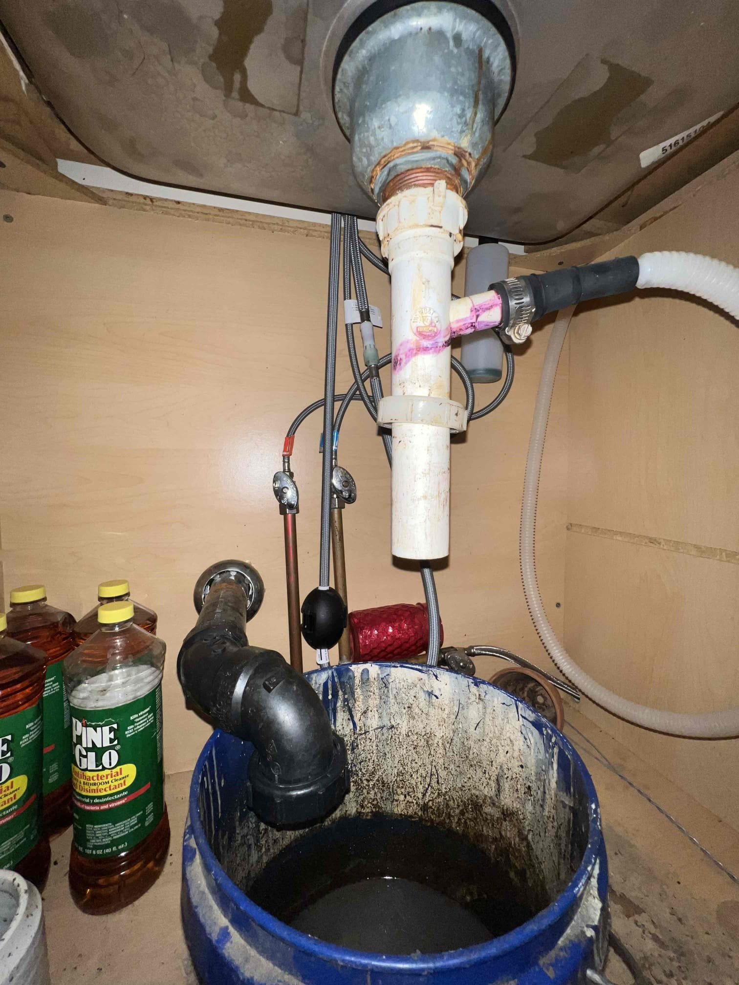 Arrived on site client stated her kitchen sink and dishwasher were not draining. Offered to jet the line or snake it. Client would like to move forward with jetting the line. After jetting the kitchen sink I filled and dumped the sink with hot water multip,e times. Kitchen sink is now drying as it should.