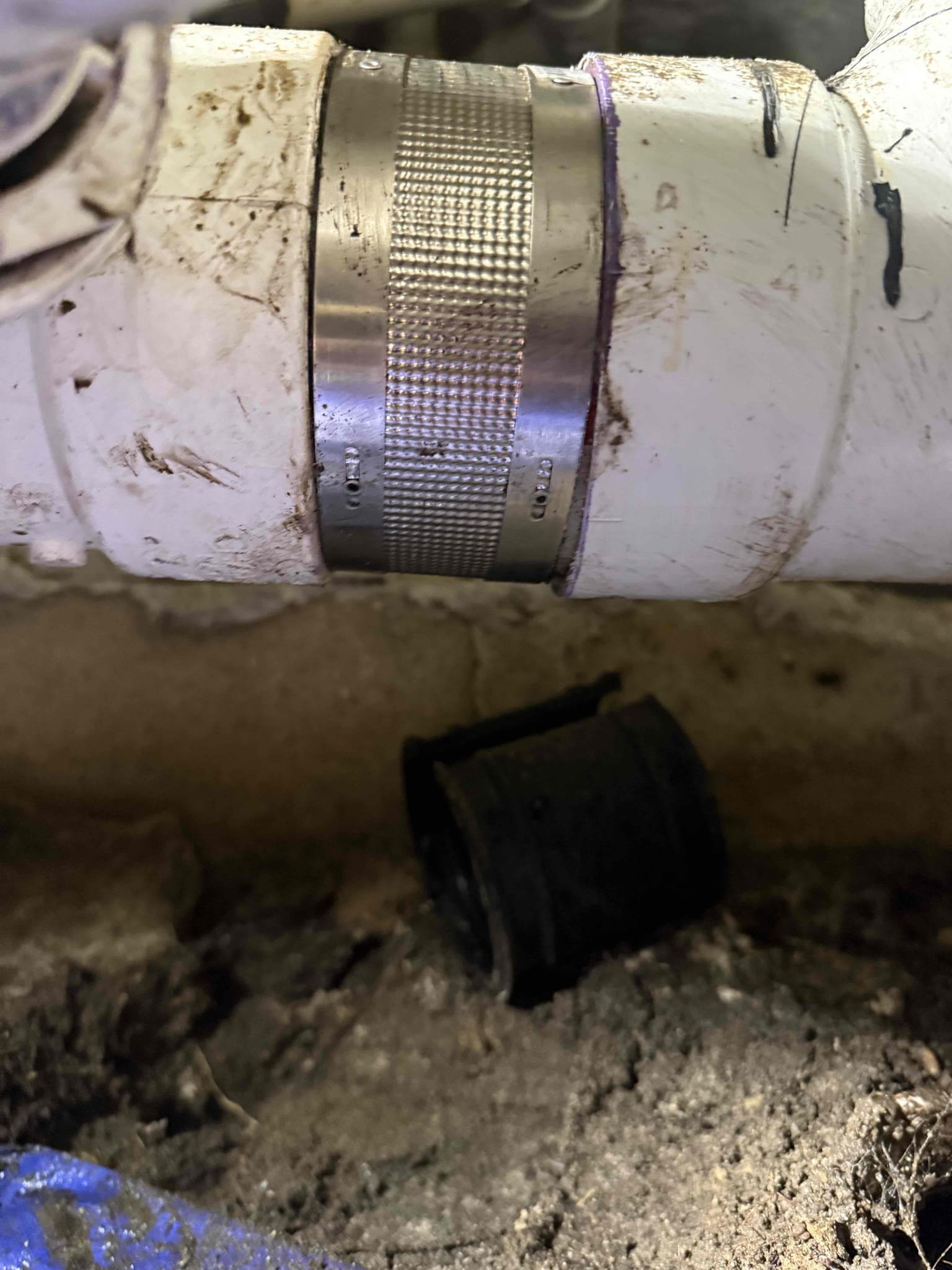 Minor diagnostic, adding a hanger and reattach no hub
Arrived to home for possible callback. Upon inspection found it was not on work we did. Improper install is the culprit. MyGuy added hangers and 2 no hubs to fix leak. Pipes were not lined up which caused original no hubs to pop out. Customer understands that this is a band aid fix and because we did not cut out and repipe what is there properly this issue may happen again. Customer just wanted it to not leak. She is aware that if it does leak again that the next step would be to cut and repipe that way pipes are lined up correctly.