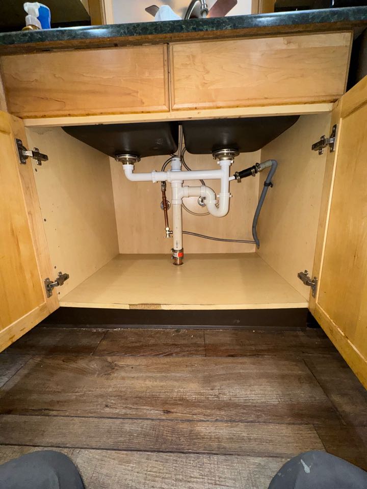 Redid under kitchen sink in Lacey, NJ.