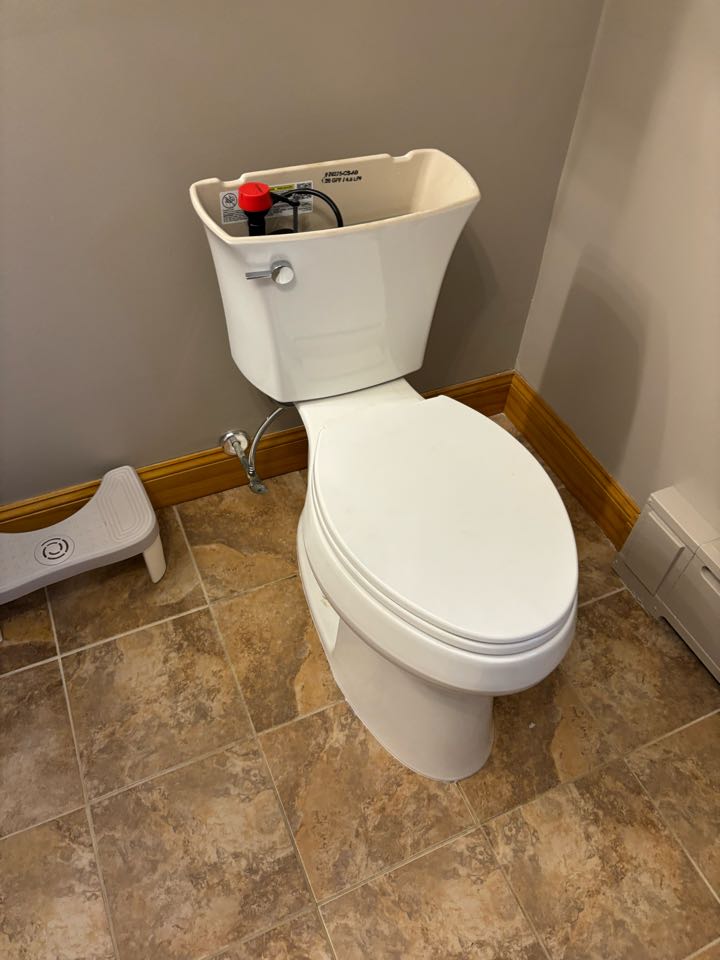 Pulled and reset toilet and replaced two gates valves. Bayville, NJ 08721