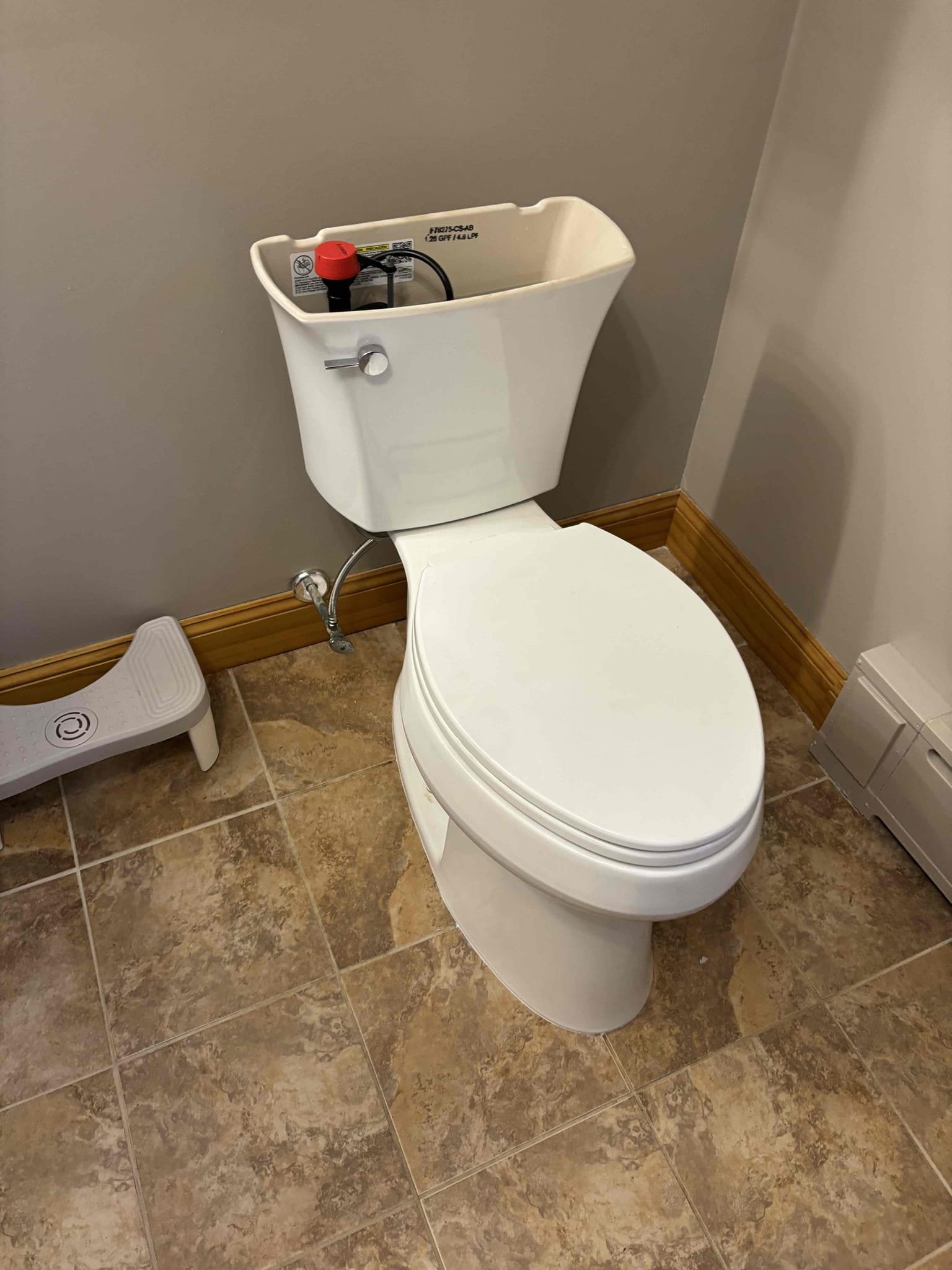 Arrived at call for toilet nitro flushing correctly and very loose. Today we reset toilet and repaired toilet flange. In basement customer has two gate valves serving hose bibs. One valves was currently leaking and the other valve looked corroded. We replaced both valves and installed two new ball valves to serve hose bibs. After toilet installation toilet was flushed multiple times to ensure no leaks and  proper use and function of plumbing fixture. Water was turned on to property to test ball valves. After installation all work was checked multiple times for leaks.
1 year parts and labor warranty.