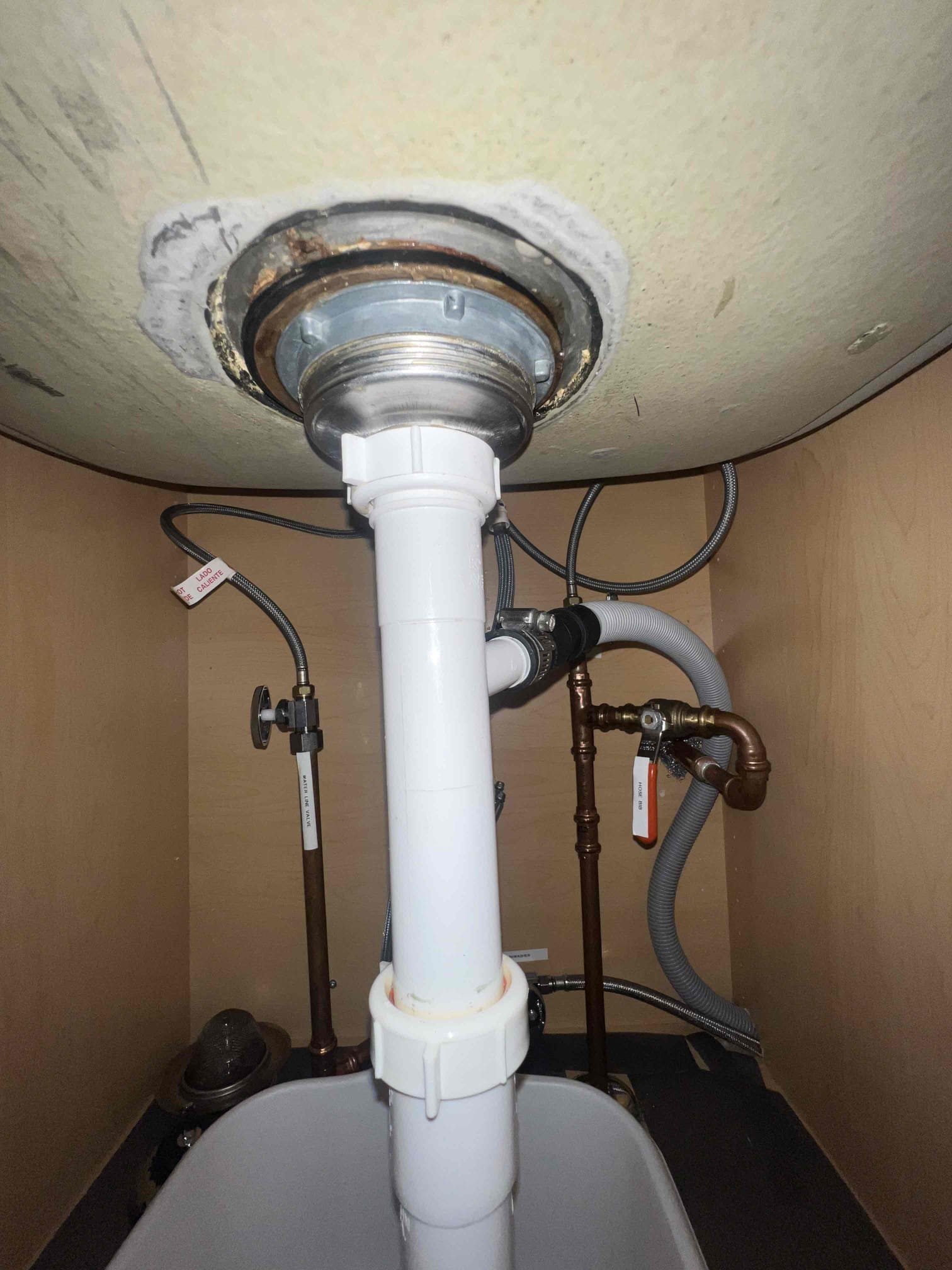 Arrived on site client stated she had a leak under kitchen sink. Upon inspection the basket strainer seems to be the cause of the leak . Replaced basket strainer and tested for leaks after with hot water. There are no leaks at this time. Client has 6 months parts and labor warranty.