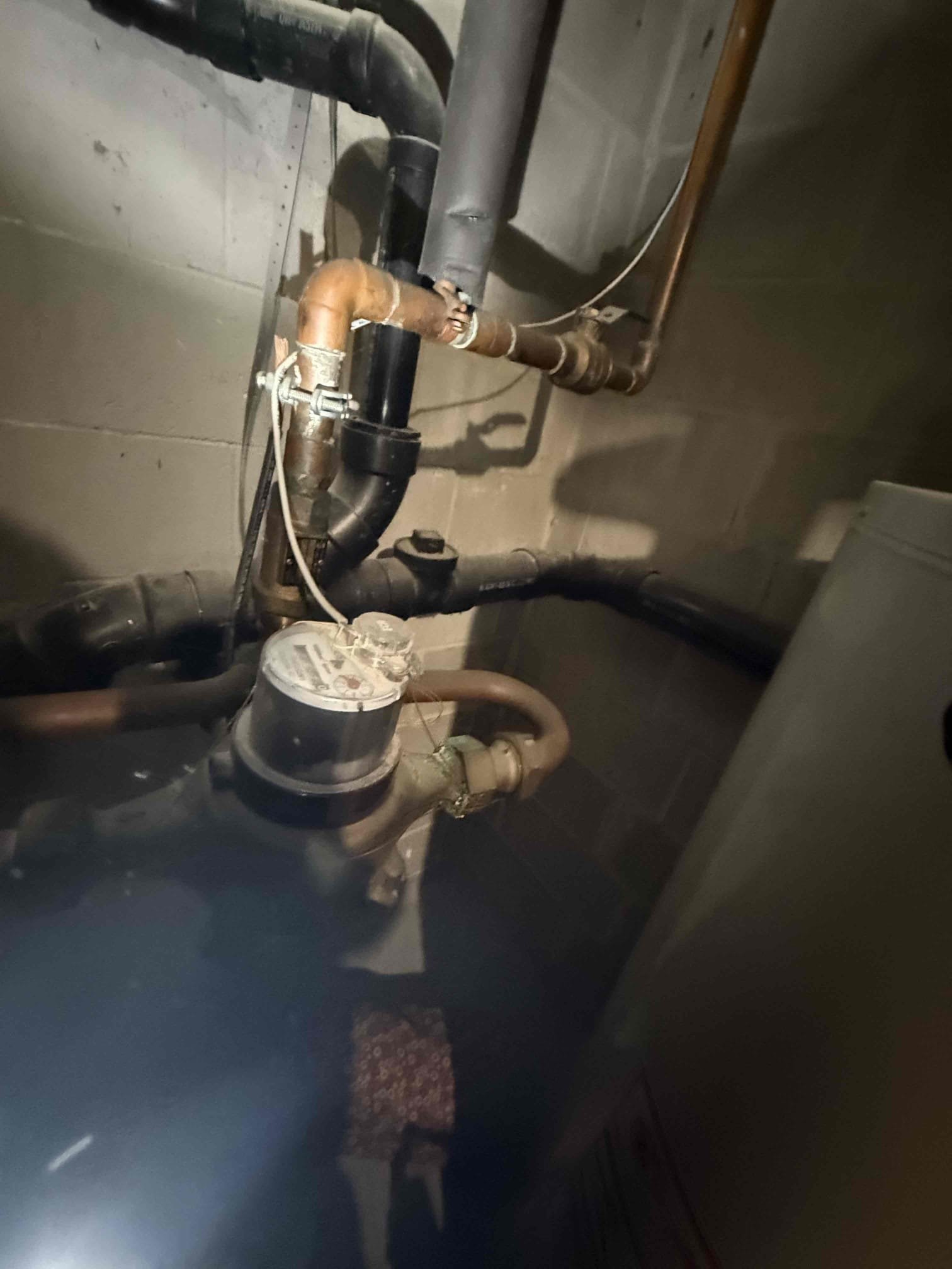 Arrived on site customer stated that they have a leaking boiler. Upon inspection found that the water heater is leaking from the tank itself. The water heater will need to be replaced as well as all the safety features such as the expansion tank, and the flue pipe will need to be increased to 4” to meet code requirements. Gave options for replacement with a 6 year tank warranty and a 10 year tank warranty through the manufacturer. Gave options and customer is getting other estimates before making a decision. Collected visual diagnostic fee.