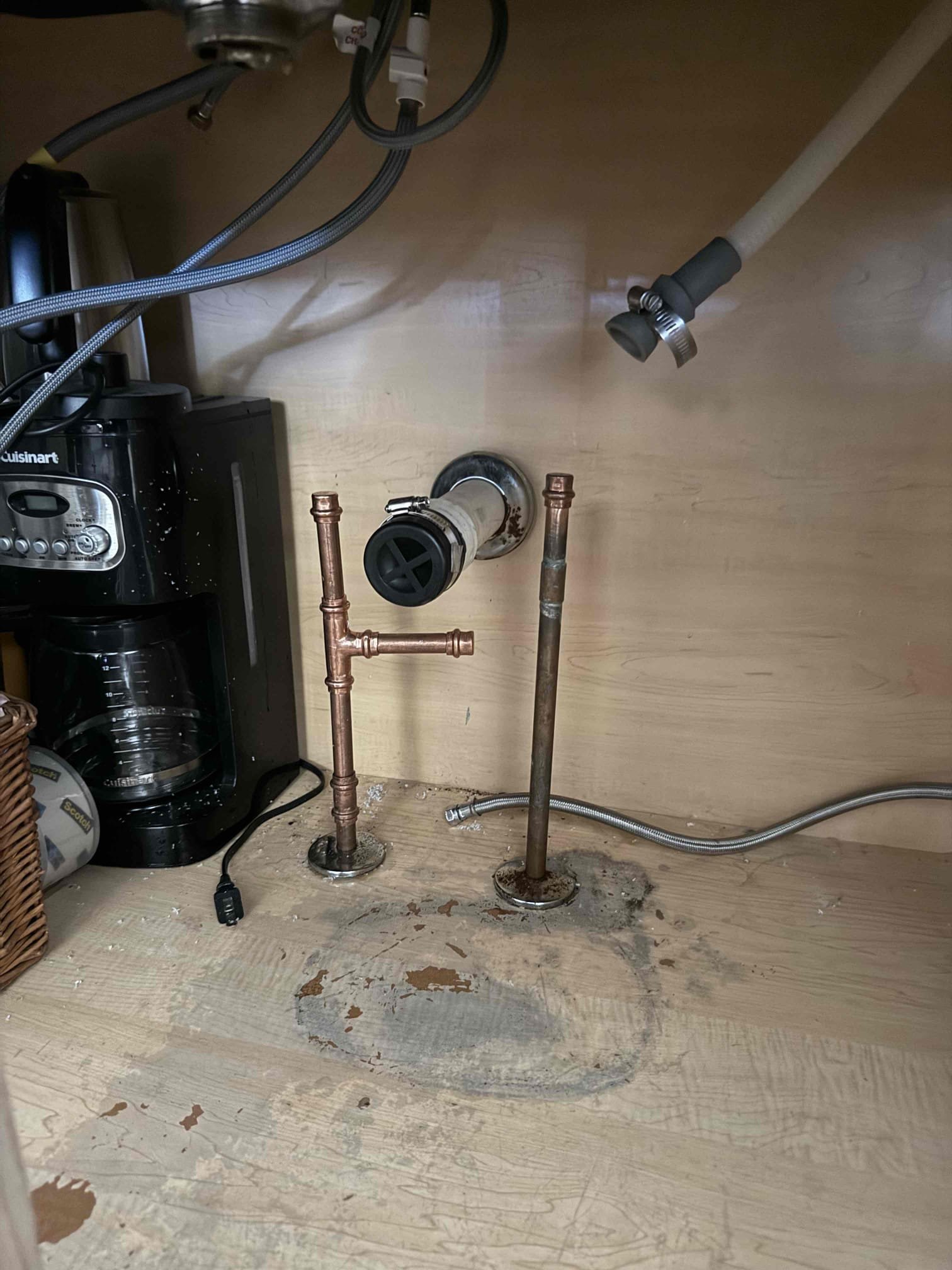 MyGuy Plumbing will cut & cap water and waste for kitchen sink, remove dishwasher and cut and cap lines & disconnect water line to fridge and cap.

Myguy plumbing arrived on site to complete cut and cap. After all work was completed,  Myguy plumbing turned water back on to home and tested for leaks. At this time their are no leaks found everything is operating as should.