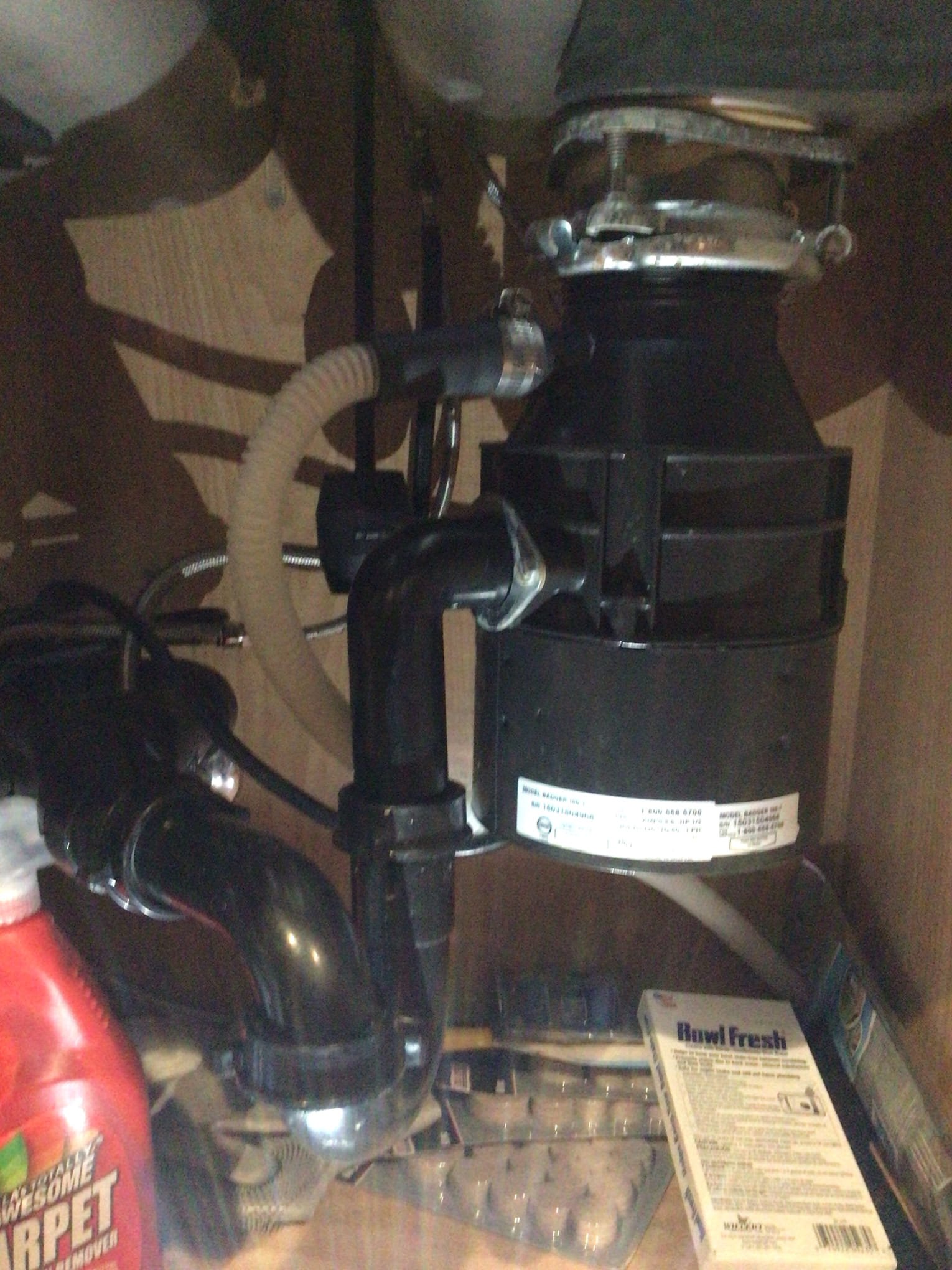 Arrived on site and client stated thier toilet would not flush properly and would like us to install customer supplied garbage disposal. Upon inspection when flushing the toilet it appears to be clogged. Client would not like to move forward with the garbage disposal at this time. After augering the toilet it is now flushing as it should.