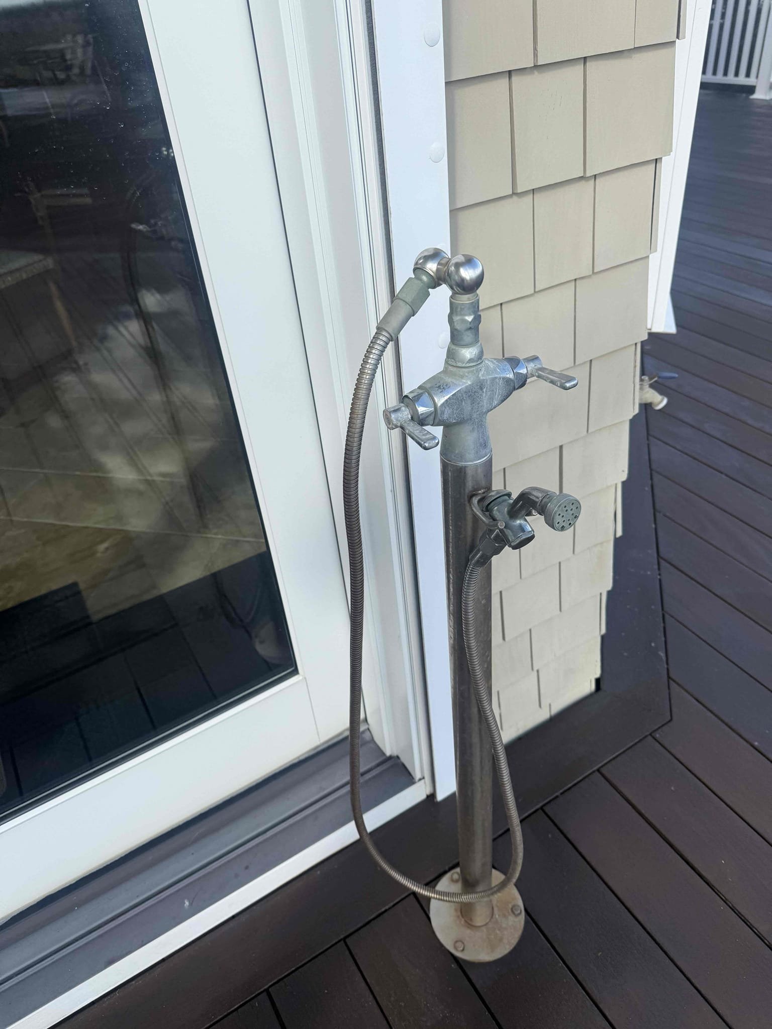 Arrived to home for winterization. MyGuy used compressor to winterize all outdoor fixtures. We cannot warranty winterization. Spent a few hours assuring all lines were completely blown out. Left all fixtures open.