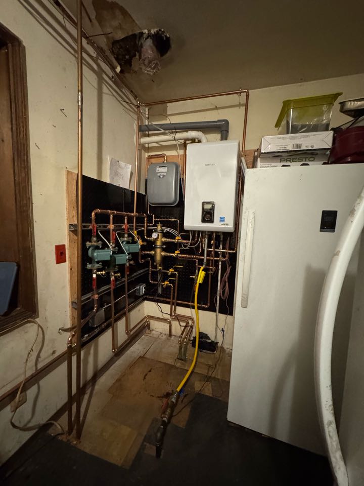 New combination boiler install in Ocean, NJ.