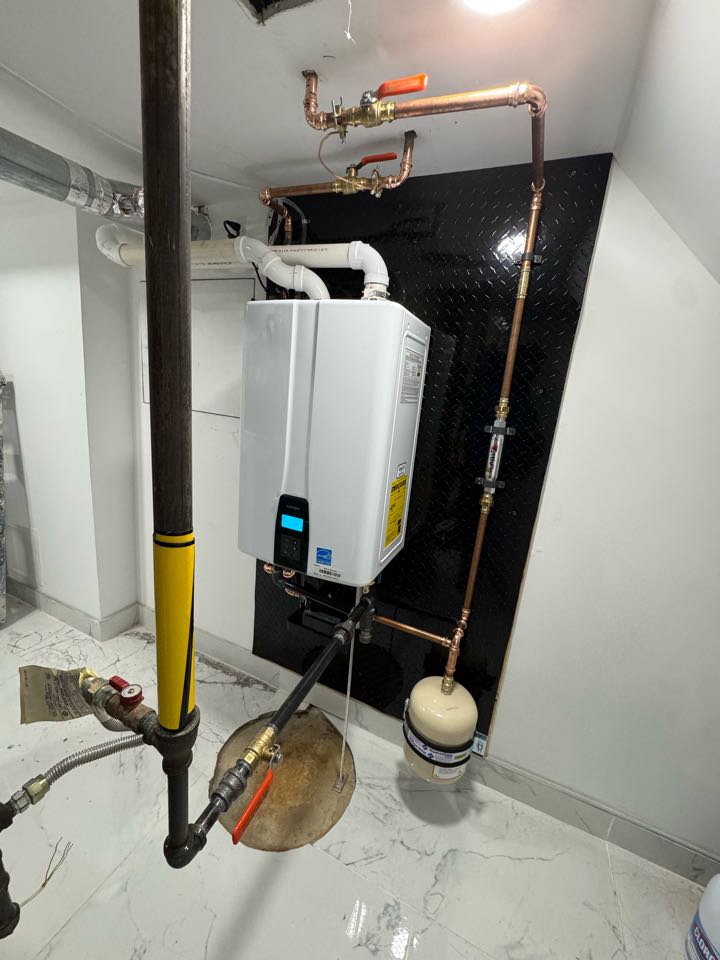 Install new tankless water heater in Bayville NJ