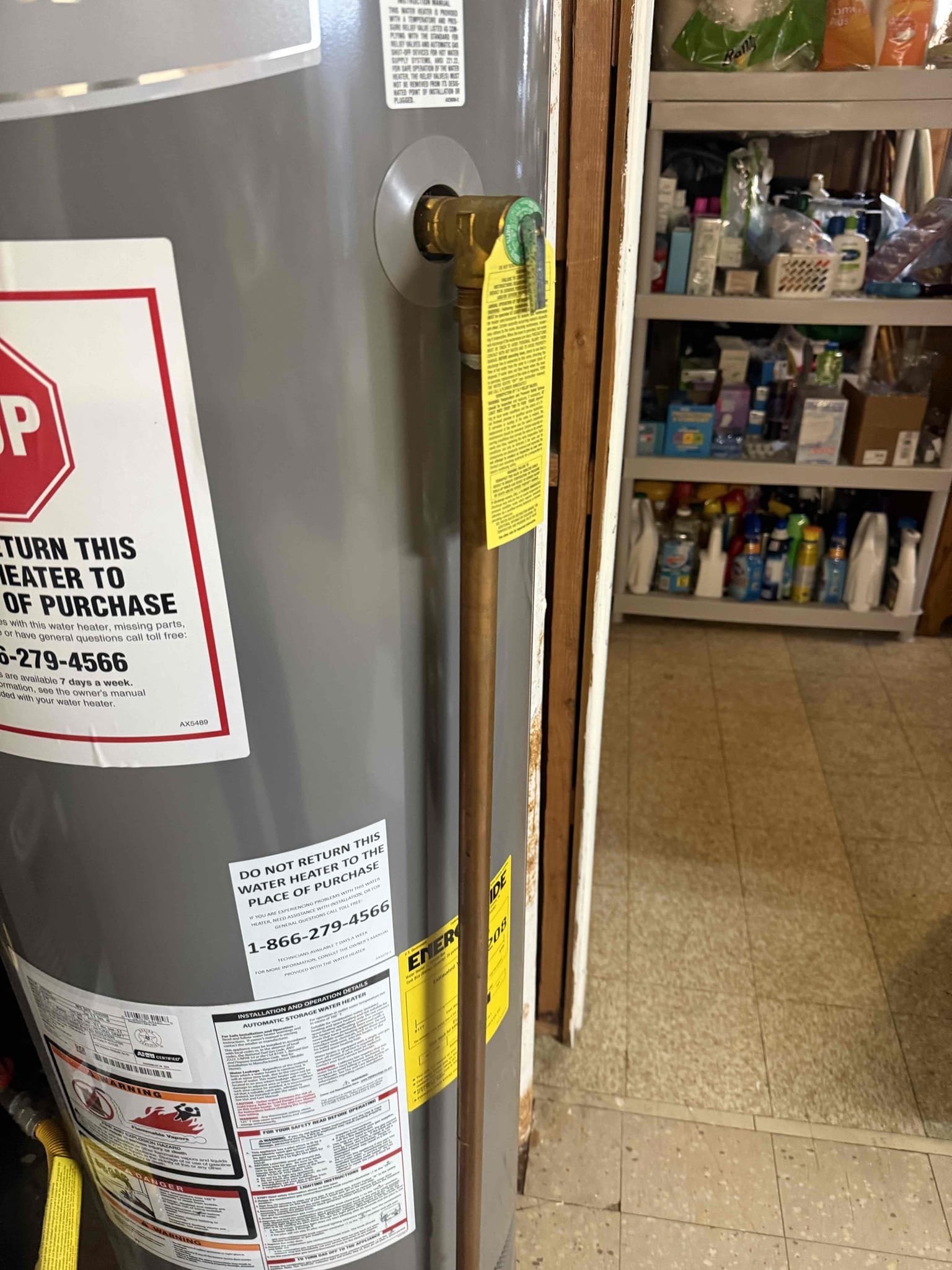 Replace t&p
Arrived to home for leaking t&p valve. Upon inspection found that water heater is set in between low and hot and that’s how it has been set. To incoming water pressure and it was at 60 psi. Customer has Home Depot water heater and it seems that the t&p had just failed. Heater is only 5 years old. Still gave options to replace water heater and also add expansion tank. Today MyGuy supplied and installed new t&p valve and tested for leaks, there are none at this time. If this issue happens again I recommend replacing unit with a new and reliable water heater and also adding an expansion tank to ensure the problem doesn’t continue to happen.