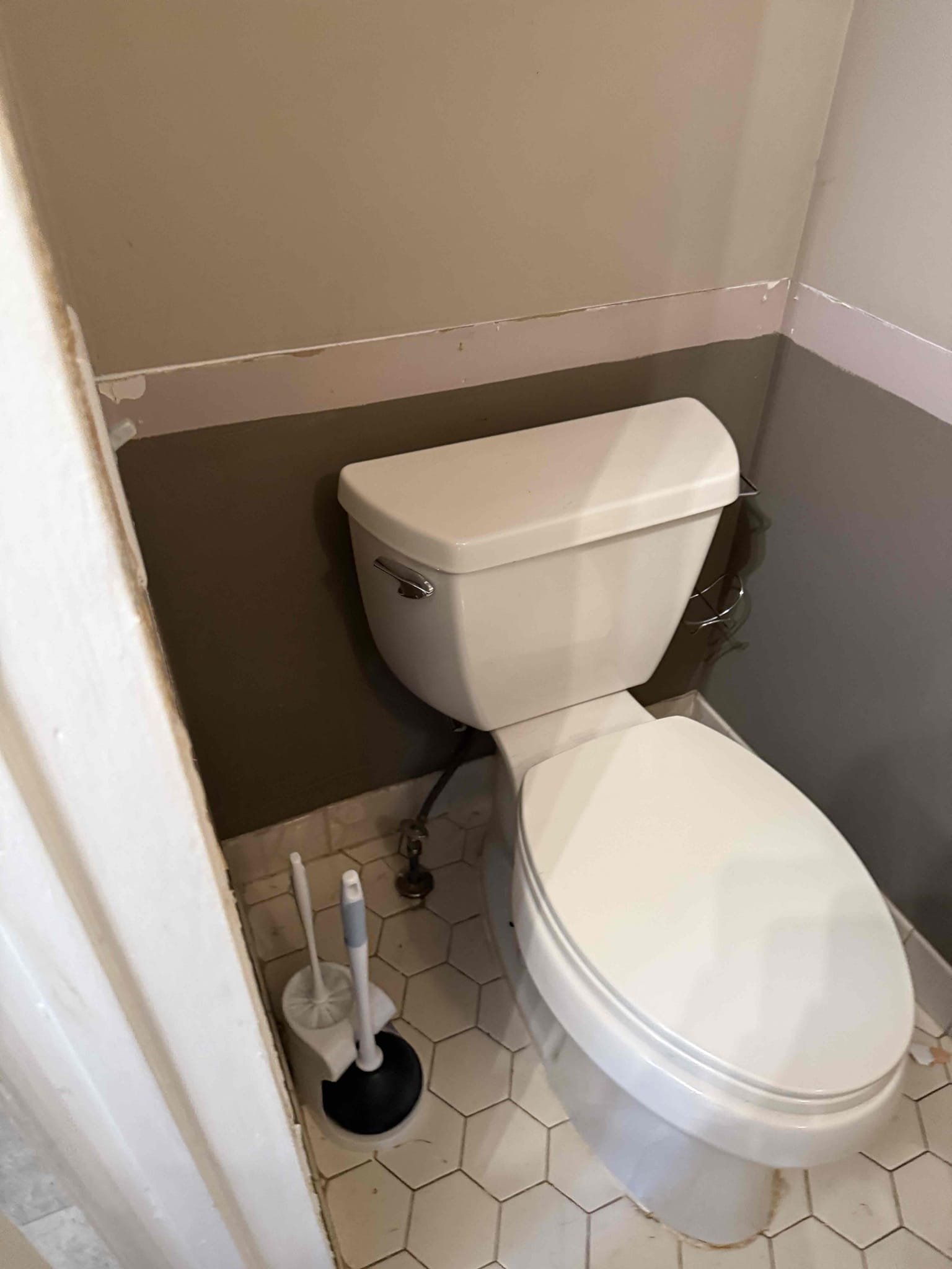 Arrived to home for cut and cap. MyGuy cut water lines in bathroom and capped. Pressurized system and there are no leaks at this time. Plugged drain and toilet after pulling. Collected partial towards total amount. Will be back when vanity is set and work is ready to be completed. Note: when arrived back we will have to lower flange. Customer is aware. Invoice will increase