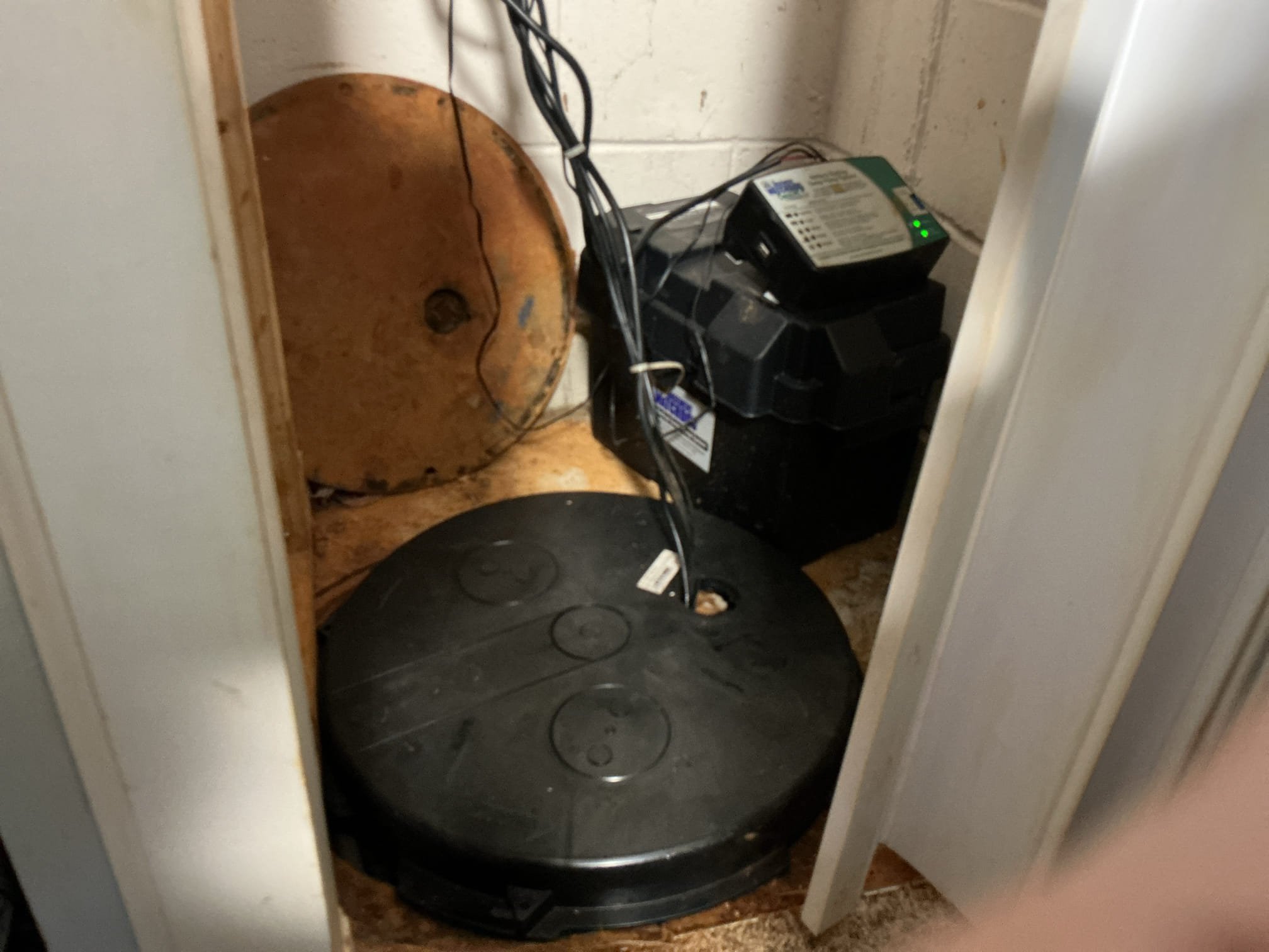 We had recently installed a laundry sink for the washer in the basement, we arrived today because the client states that the breaker trip when the pump and dryer turn on at the same time, also a weird smell coming from the pump and sink. I sniffed the vent and I smell just stagnant water and bacteria in the pump basin. I advised the client to periodically pour some bleach in the sink to help reduce any odors that maybe coming from it. Also, I advised to the client to have an electrician come out to further diagnose the issue with the electrical.

While on sight, client had asked me to perform a diagnostic check up on the existing sump pump and battery back up system. Age of both pumps are undetermined at this time, but both pumps are working as they should and pumping the water out of the pit. No real issues that I can see at this time.