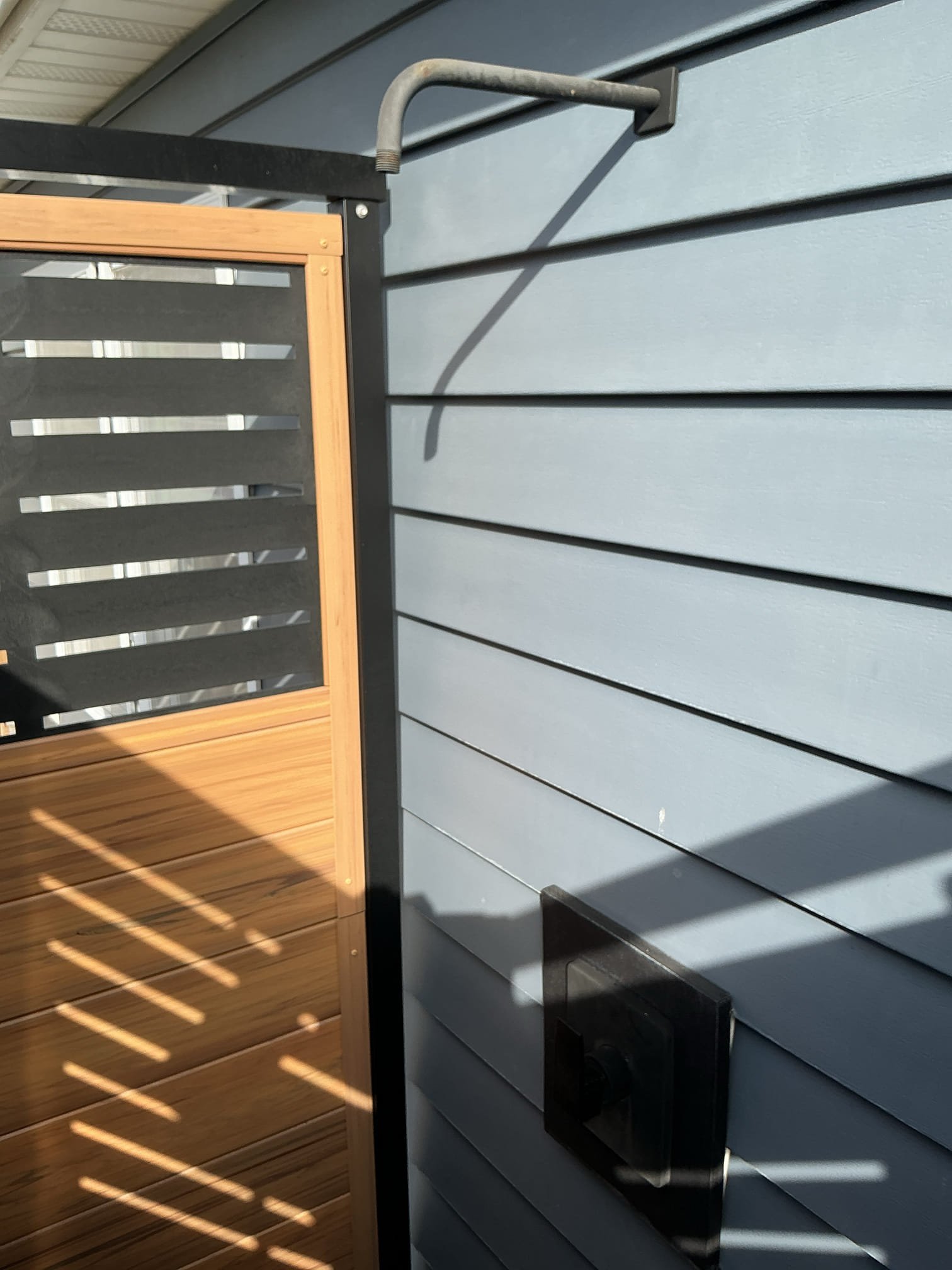 Arrived to the home, customer would like us to winterize the outdoor rinse station for the client which we do for them yearly. 
Located shut off valves and boiler drain valves in the crawlspace.
Introduced pressurized air into the system both hot and cold sides.
Water have now been removed from the piping.
Left boiler drains and shower on for the season.
Disconnected showerhead for client as well.
Rinse station is now winterized at this time.