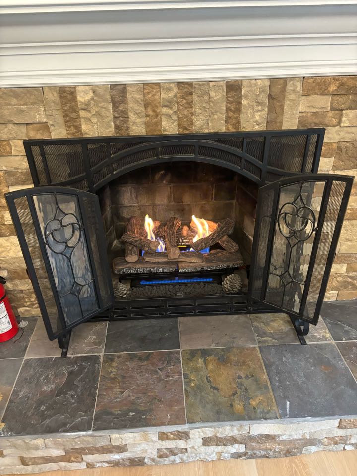 Installed new gas log set. Whiting, NJ 08759