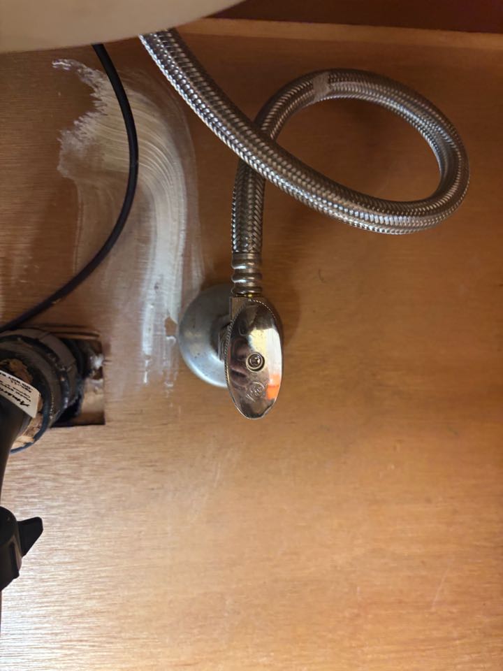 Replaced supply valve under lavatory sink. Toms River, NJ 08753