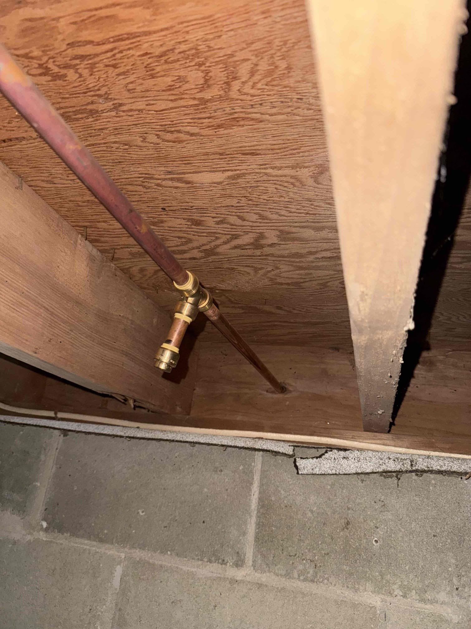 Customer stated that they had a leak on their shutoff valve in the crawl space, after inspecting we found that the shutoff valve for the hose spicket on the back of the house is leaking. We also noticed a few other issues in the crawl space as well. Myguy plumbing presented options to customer and customer will call us back if they would like to move forward with the work  