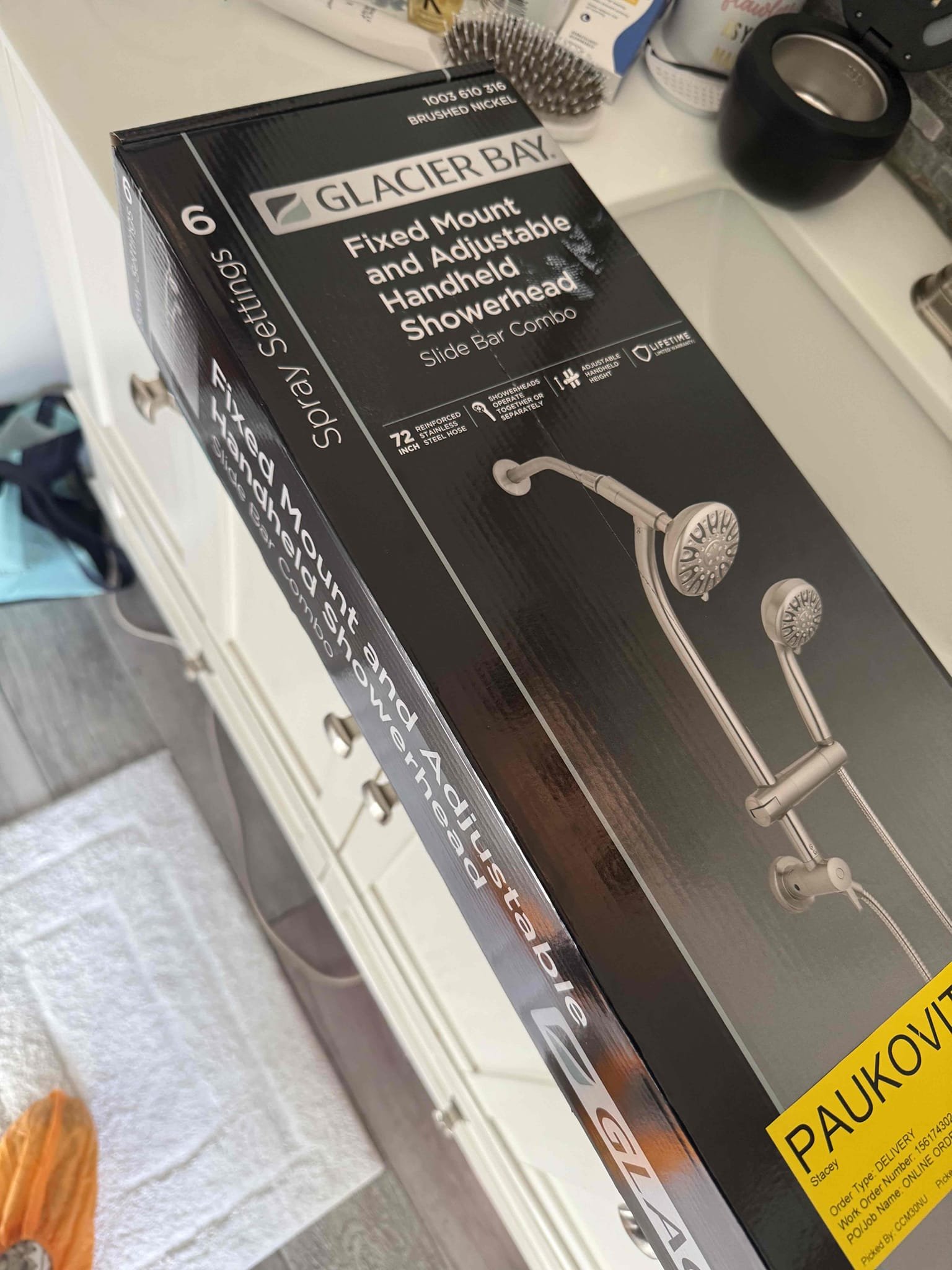 Customer stated that they had a leak in their shower  head and would like it replaced. After inspecting customer has bought their own shower head, Myguy plumbing gave customer options to put in shower head supplied by us or to install customer supplied shower head. Customer would like to move forward with installing a customer supplied shore head. After all work was completed Myguy plumbing tested for leaks. At this time their are no leaks everything is working as should.