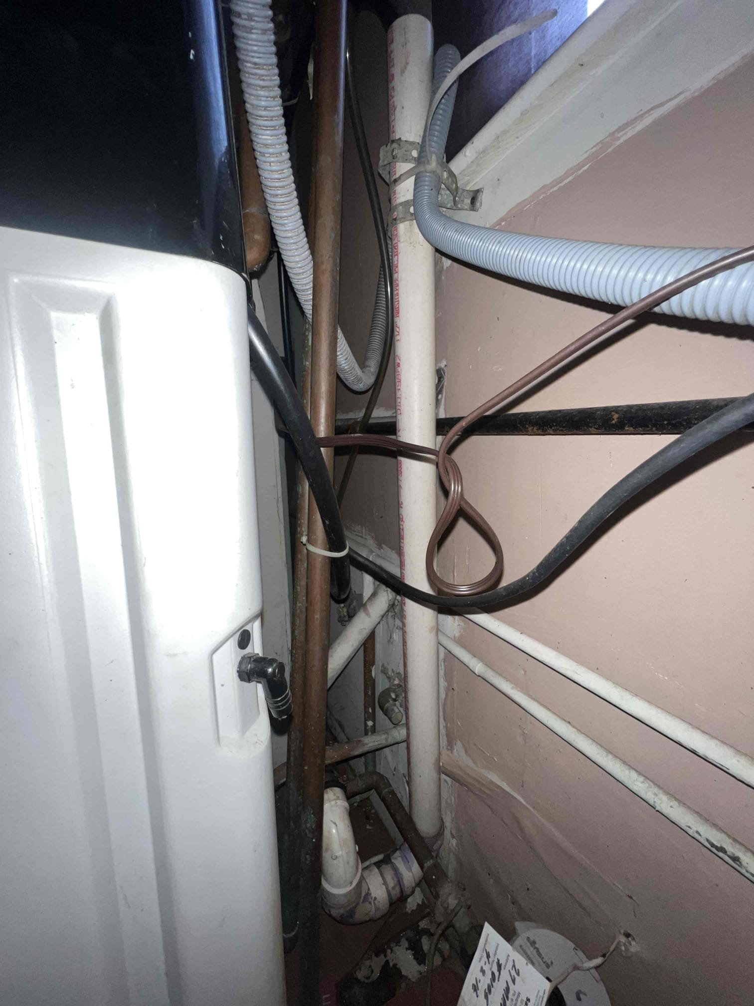 Arrived on site clients stated her laundry drain backed up. Upon camera inspection I noticed black sludge further down the line. Vent appears to be clear. Client would like to move forward but for another day.