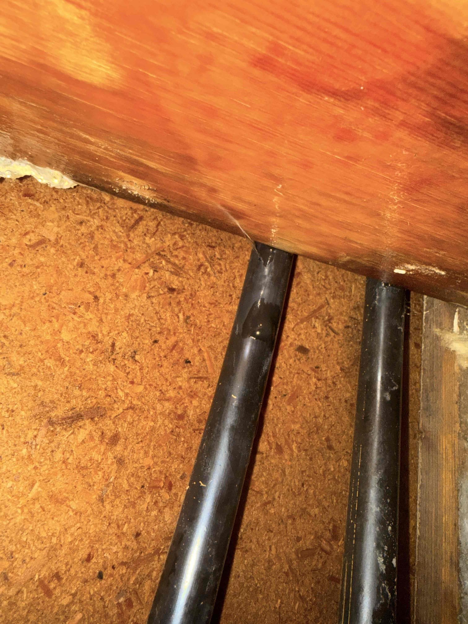 Arrived to the trailer for water coming out from under the apron and skirt of the trailer. After removing a few panels a discovered a pinhole leak in the PolyB water distribution piping close to where MyGuy plumbing has made repairs in the past. After providing options for the client, they would like to go through with the appropriate repairs needed.

Shut off water to the trailer.
Cut out and removed PolyB and pinhole.
Adapted to existing PolyB using sharkbite fitting.
Secured all my connections and turned the water back on to check for leaks.
There are no leaks at this time.

*Customer is aware that MyGuy Plumbing can not provide any warranty on the sharkbite fitting needed to make the repairs due to the quality of the PolyB piping that is ran throughout the home. Customer is aware.