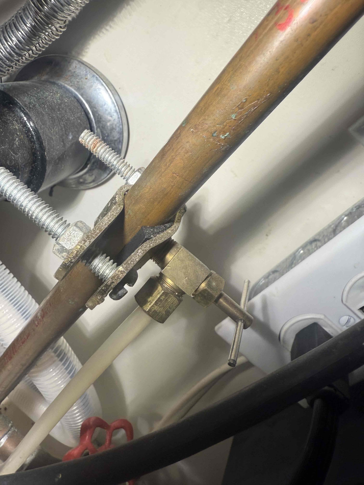 Flush 2 tankless units
Arrived to home for inspection. Upon inspection only found a few things. Customer has broken outdoor rinse station. Water was off upon arrival. Found a saddle valve Nader kitchen sink for instahot. There are no boiler drains to properly winterize rinse station. Gave options for repair but recommend replacement that way we can install properly,lowering the chances of freeze breaks in the future and also having us winterize.
Today MyGuy performed a descale on 2 tankless units cleaned all filters and inspected forlealks. There are none at this time.