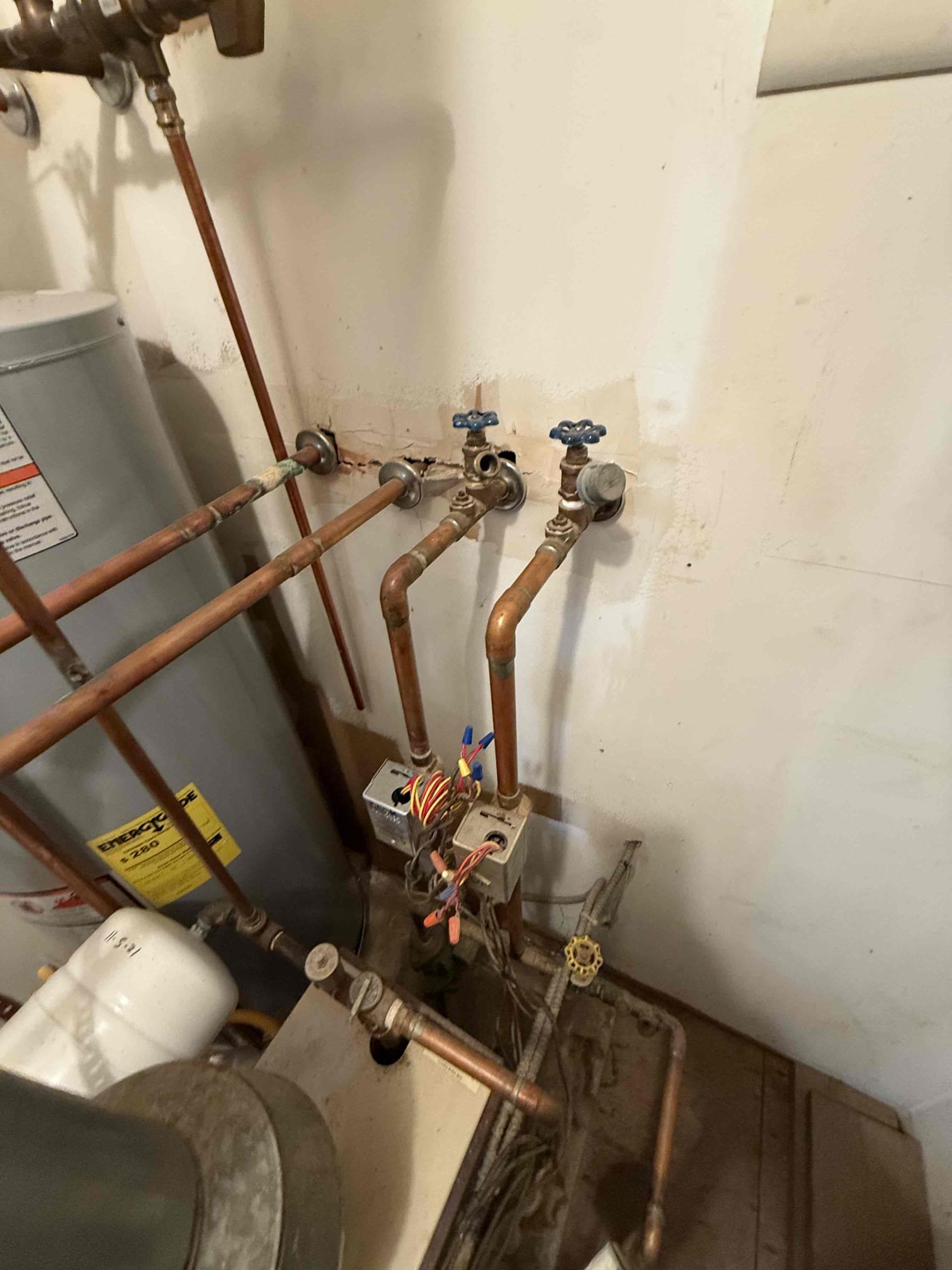 Arrived on site customer stated that they have a 40 year old boiler and they would like to have it replaced. Upon inspection found that it is a 3 zone boiler and they are currently using zone valves for each zone. Gave options on replacement with a cga5 boiler and installing zone pumps with a taco relay board and replacement of all safety features. We will submit permits but customer is responsible for paying permit fee and scheduling their inspection. Collected visual diagnostic fee and will credit towards any work quoted today.