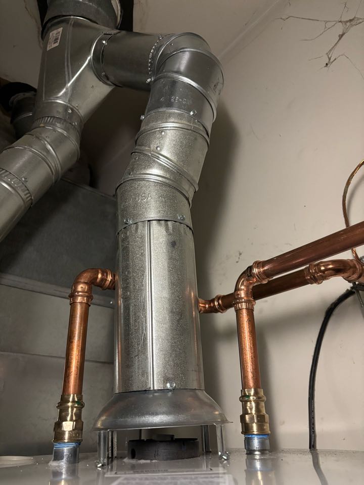 Replaced 40 gallon natural draft water heater. Jackson Township, NJ 08527