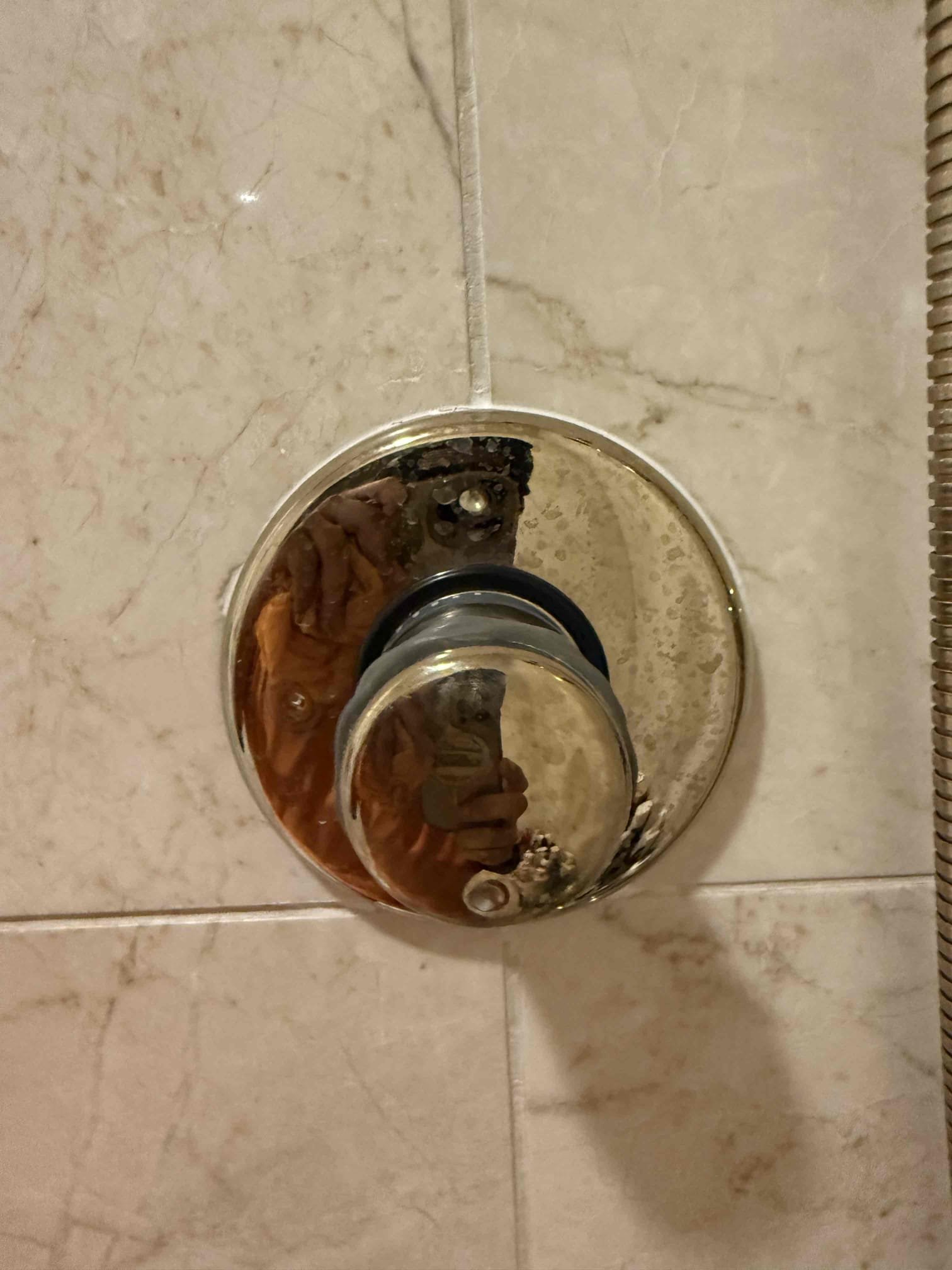 Arrived on site  customer stated that there shower was no getting hot enough, after inspecting we found that the limit stop for the shower has broken causing the handle to not stop rotating. Once Myguy plumbing. Gets the parts from Kohler, Myguy plumbing will send over estimates to get the work rectified.