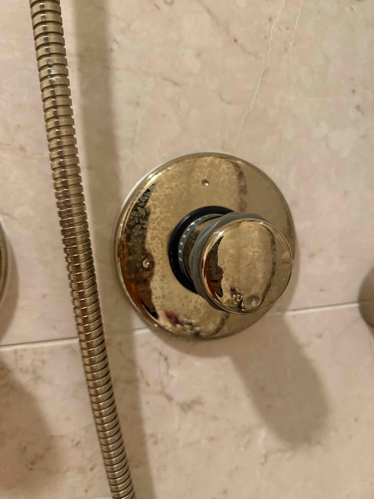 Arrived on site  customer stated that there shower was no getting hot enough, after inspecting we found that the limit stop for the shower has broken causing the handle to not stop rotating. Once Myguy plumbing. Gets the parts from Kohler, Myguy plumbing will send over estimates to get the work rectified.