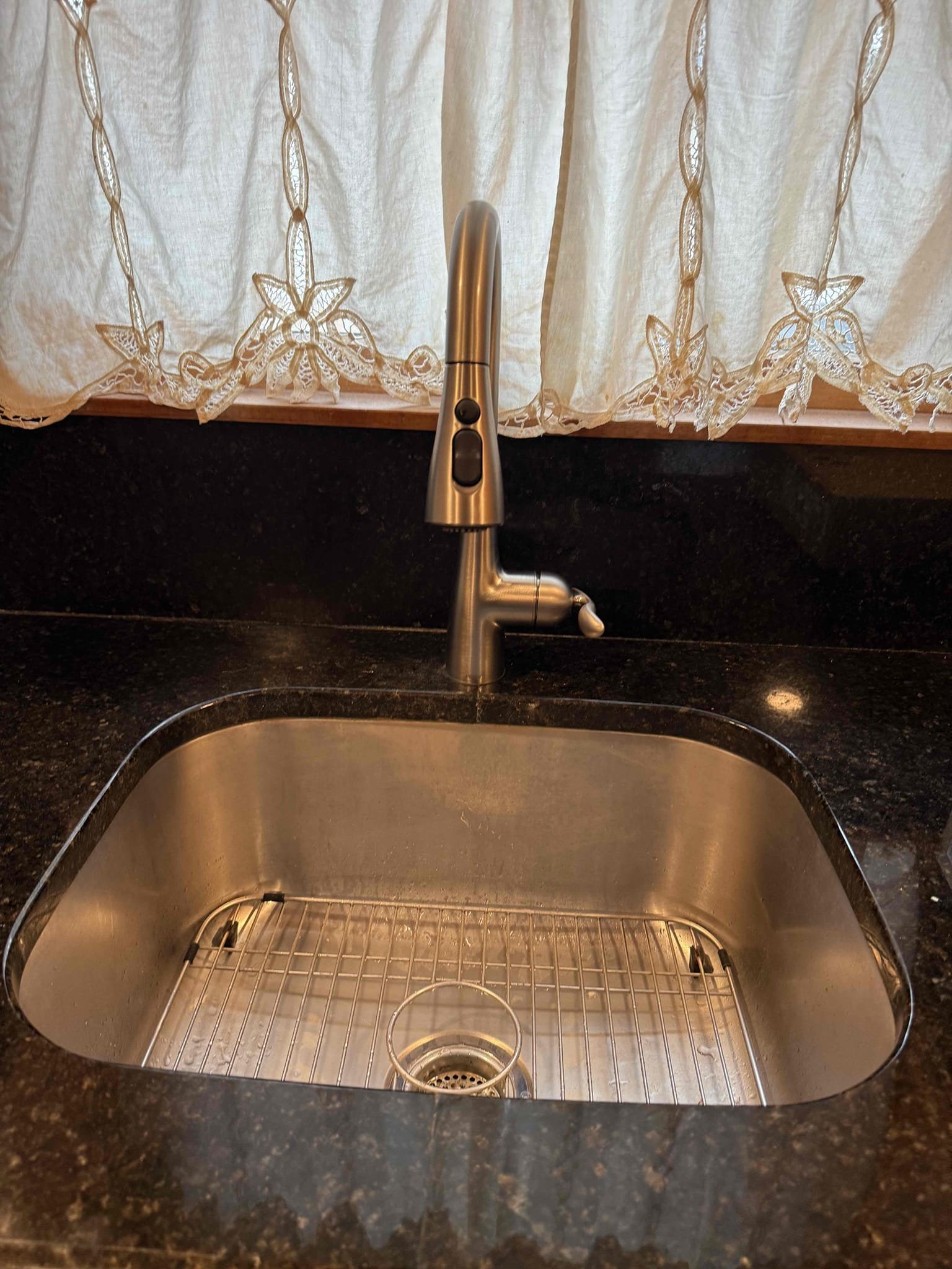 Today Myguy plumbing returned to install new MOEN Arbor Kitchen faucet. After faucet was installed Myguy plumbing ran the faucet and tested for leaks at this time there are no leaks found everything is working as should.