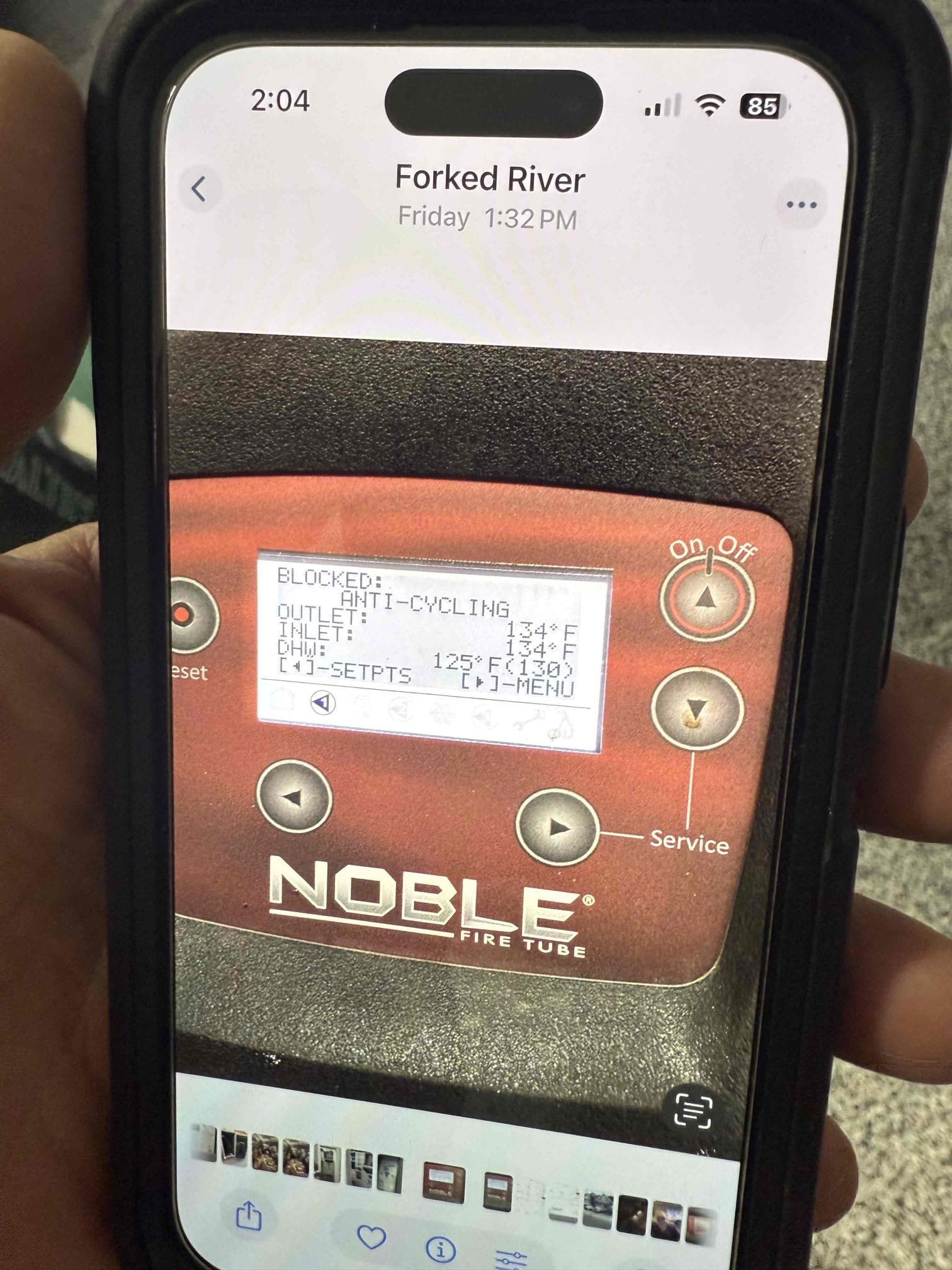 We will be sending out senior tech to further diagnose.