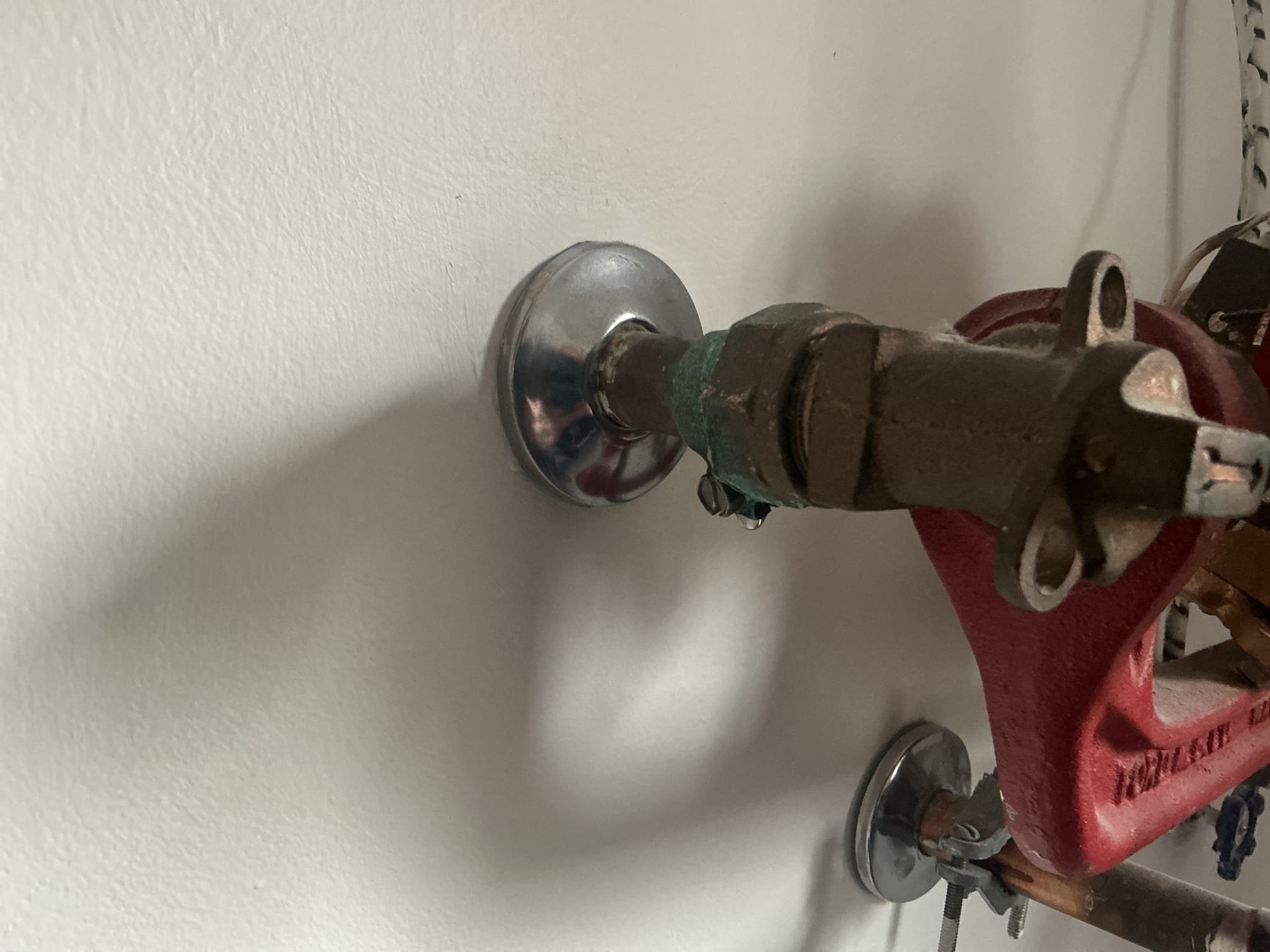 Arrived to the home, customer states a leak before the meter that will not stop, I discovered the existing meter yolk is a ford valve with a built in valve and replacement of the entire yolk with a new valve before it is highly recommended.

Shut off water at the street.
Drained down the system.
Disconnected and removed existing cast iron meter yolk from the home.
Supplied and installed new full port ball valve before new meter yolk that I installed.
Secured all my connections and turned the street valve back on to check for leaks.
There are no leaks at this time.
Purged the system of air as well.

*Customer has requested a hard copy of the invoice mailed to their primary home.