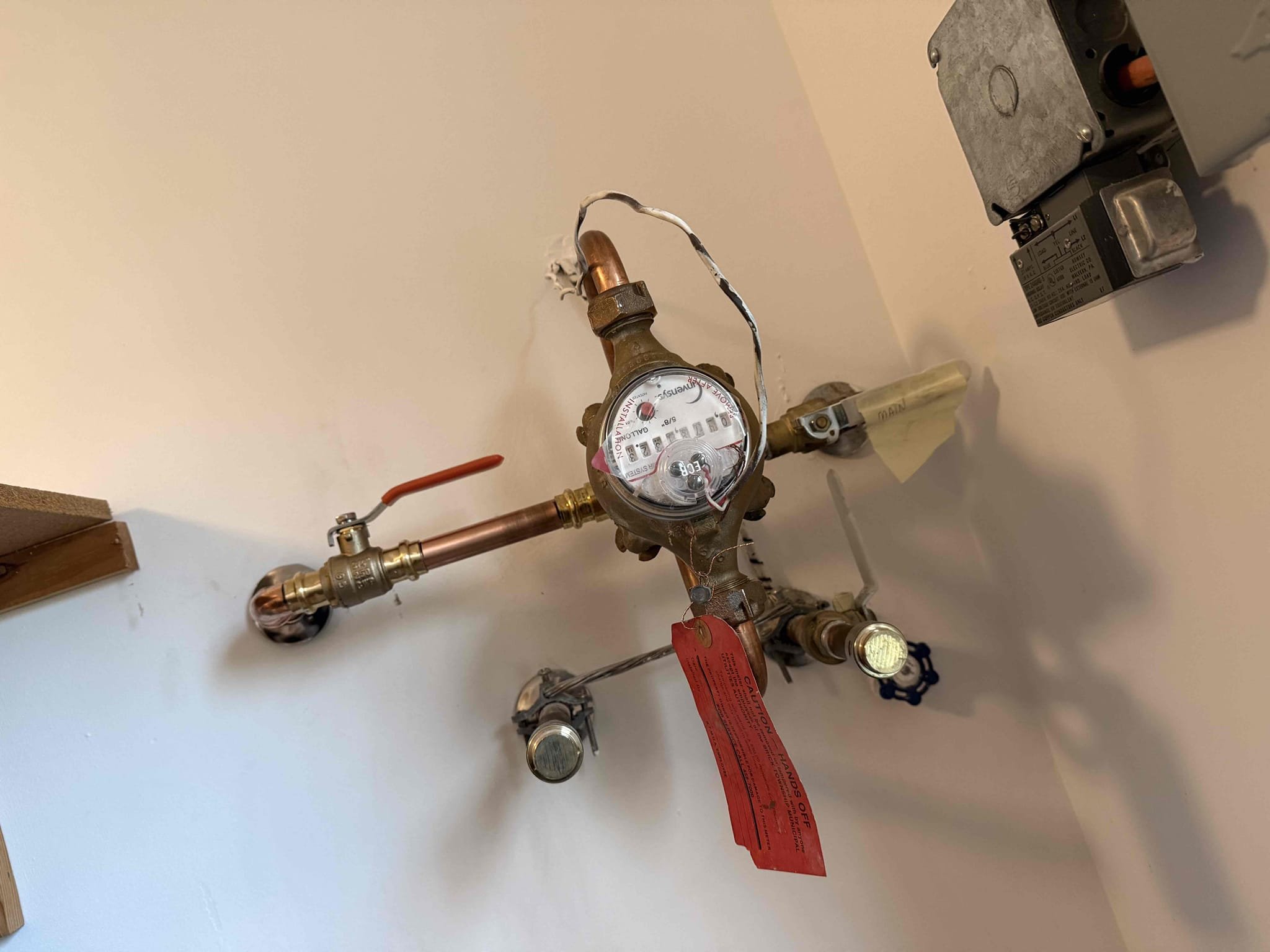 Arrived to the home, customer states a leak before the meter that will not stop, I discovered the existing meter yolk is a ford valve with a built in valve and replacement of the entire yolk with a new valve before it is highly recommended.

Shut off water at the street.
Drained down the system.
Disconnected and removed existing cast iron meter yolk from the home.
Supplied and installed new full port ball valve before new meter yolk that I installed.
Secured all my connections and turned the street valve back on to check for leaks.
There are no leaks at this time.
Purged the system of air as well.

*Customer has requested a hard copy of the invoice mailed to their primary home.