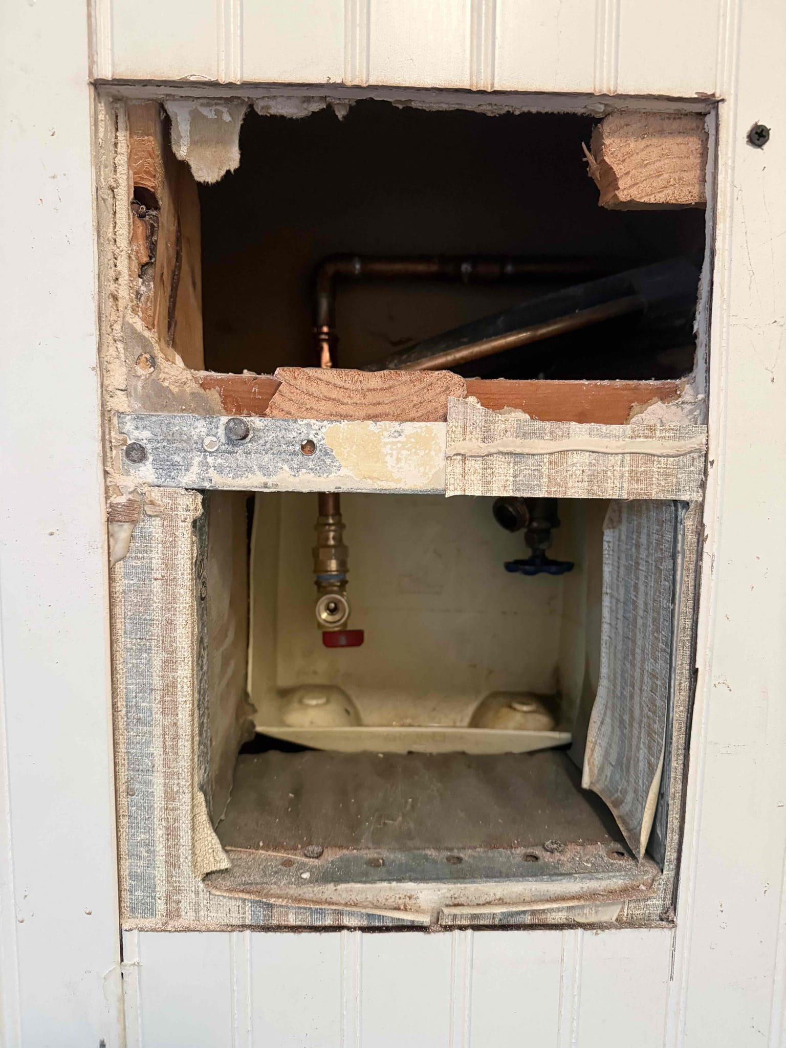 Arrived on site customer stated that they have washing machine hoses that are stuck on the pipe. Upon inspection found that we can try to remove them or recommend replacement. Customer would like to just have them removed. While removing the hot side valve snapped in the wall immediately shut water of to water heater and stopped the leak. Told customer as a courtesy we will replace the valve. Asked customer about water on the carpet and they stated that it is ok that they are going to use a vacuum to clean up and by signing this document we are not responsible for any water damage that could have possibly occurred. Installed new laundry valve on the hot side and and tested work and everything appears to be in working order and there appears to be no leaks at this time collected payment.