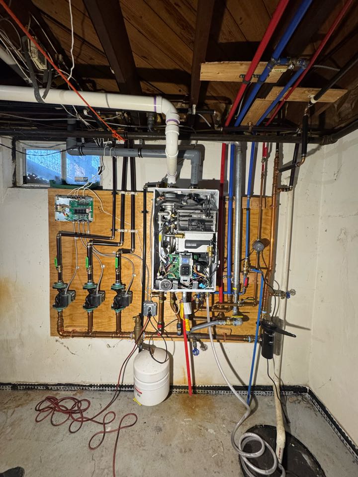 Repair on Navien combination boiler in Howell, NJ.