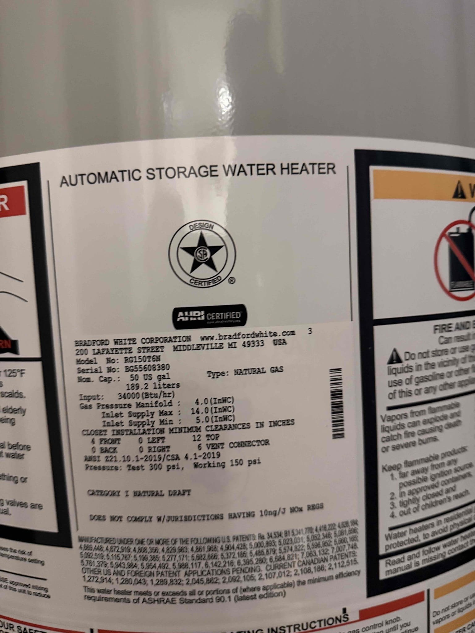 Arrived to the home, customer states that their existing 50 gallon water heater is leaking. The existing water heater is from 2009 and is leaking from the bottom. Client is already a member and I provided an option for replacement and client would like to go through with the replacement.

Supplied and installed 50 gallon low Btu water heater 
Drained and removed existing water from the home
Supplied and installed new copper pipe, fittings and flu pipe
Supplied and installed new ball valve and bonding wire
Secured all connections
Filled and purged system 
Checked for leaks and fired system up
There are no leaks at this time

*permit fees are at home owners cost